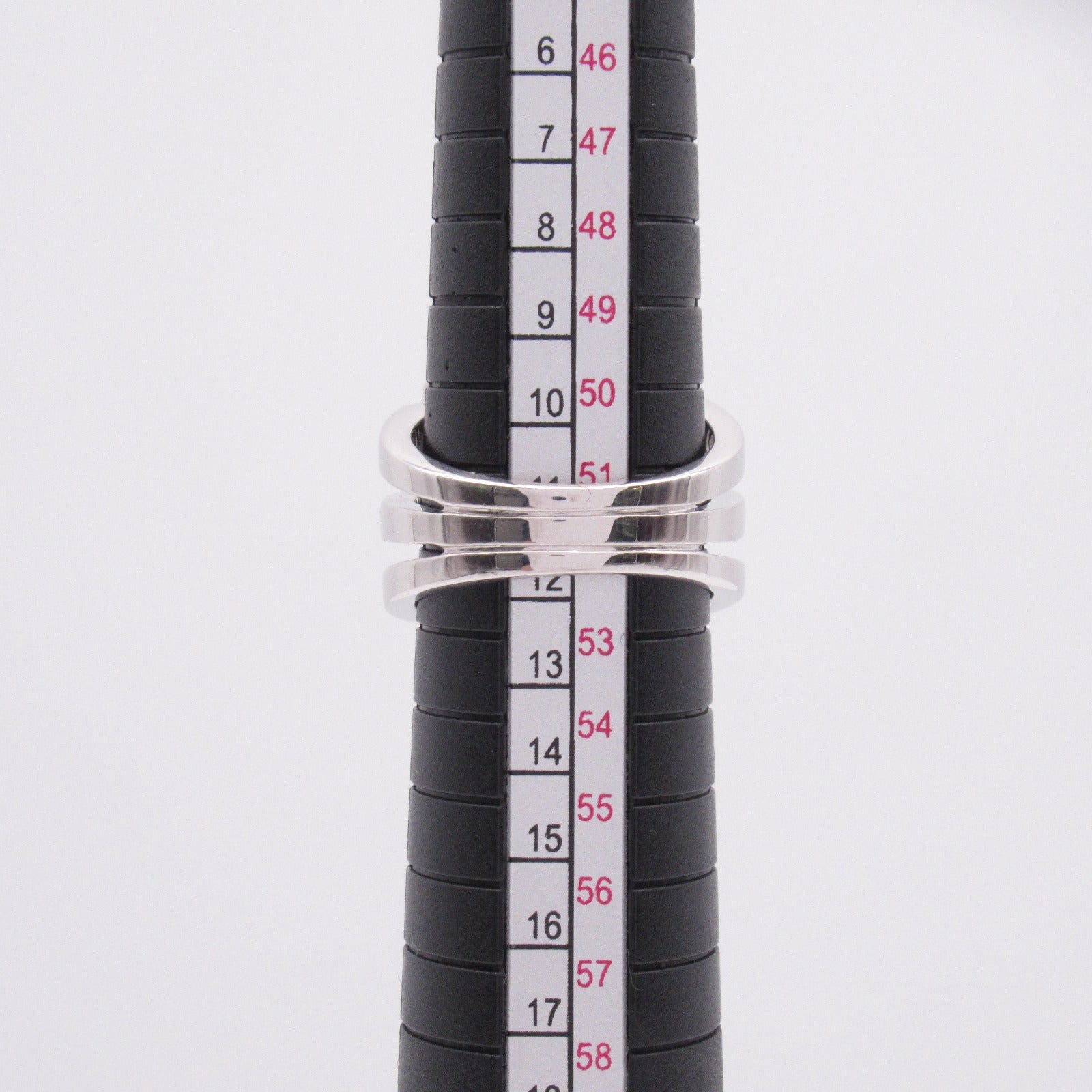 BVLGARI 18K白金Lucia Diamond Ring鑽石戒指US#6