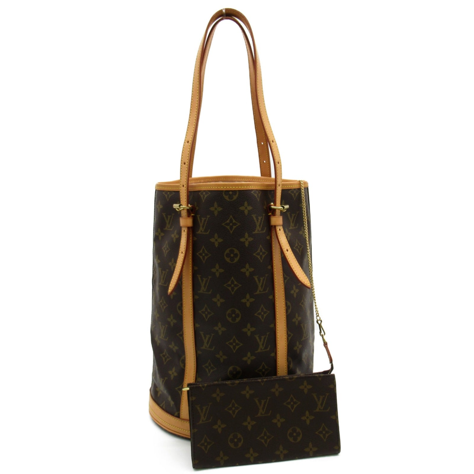 LOUIS VUITTON Monogram Bucket GM手挽袋/肩背袋啡色