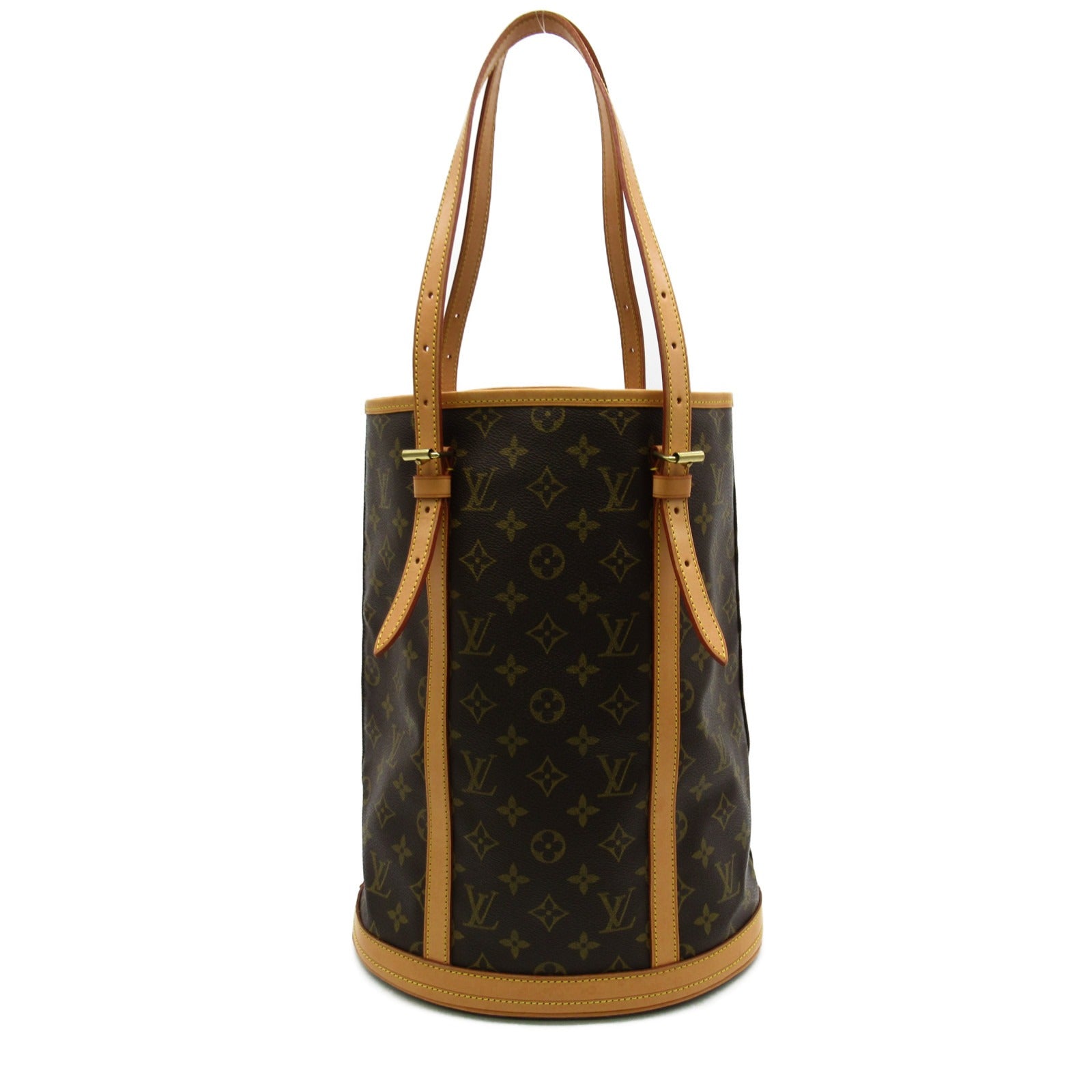 LOUIS VUITTON Monogram Bucket GM手挽袋/肩背袋啡色