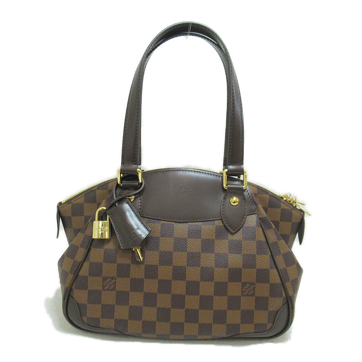 LOUIS VUITTON Damier Verona PM Shoulder Bag金扣肩巾袋啡色