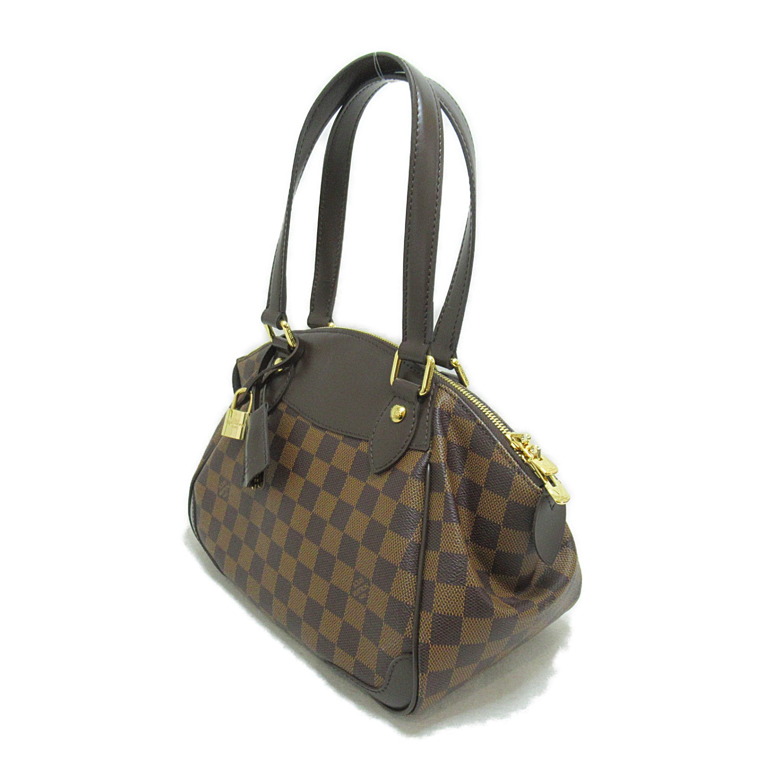 LOUIS VUITTON Damier Verona PM Shoulder Bag金扣肩巾袋啡色