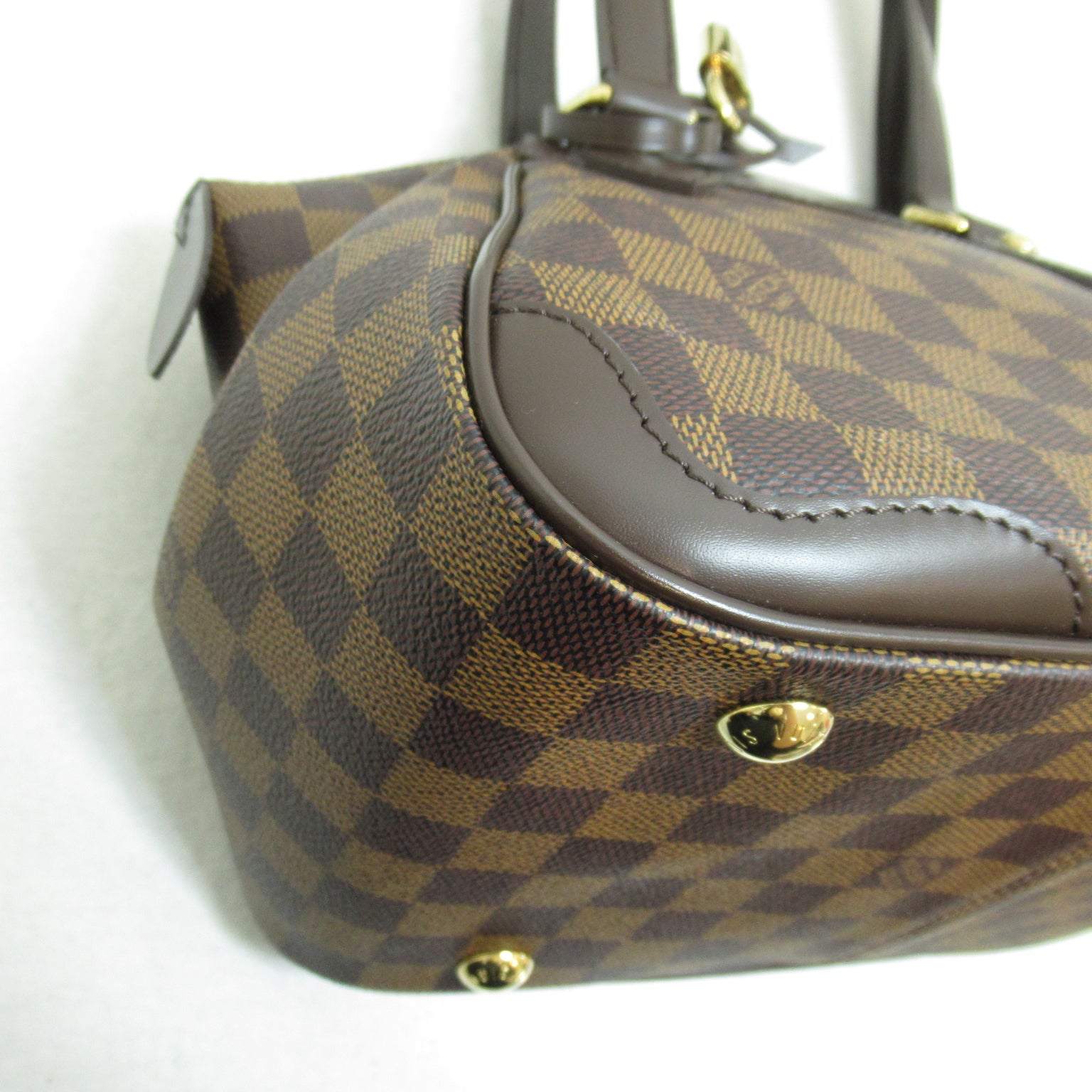LOUIS VUITTON Damier Verona PM Shoulder Bag金扣肩巾袋啡色