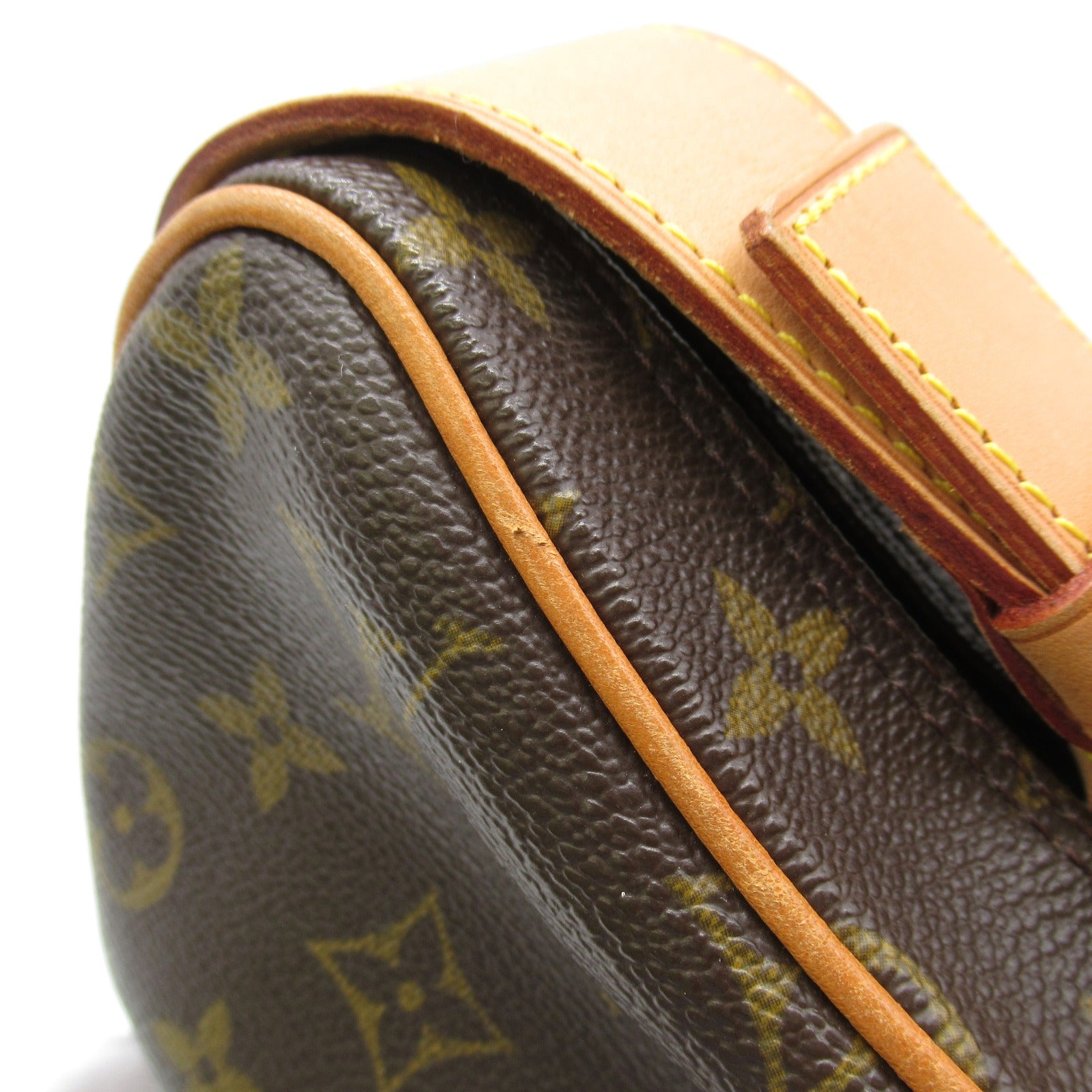 LOUIS VUITTON Monogram Croissant GM金扣肩背袋啡色
