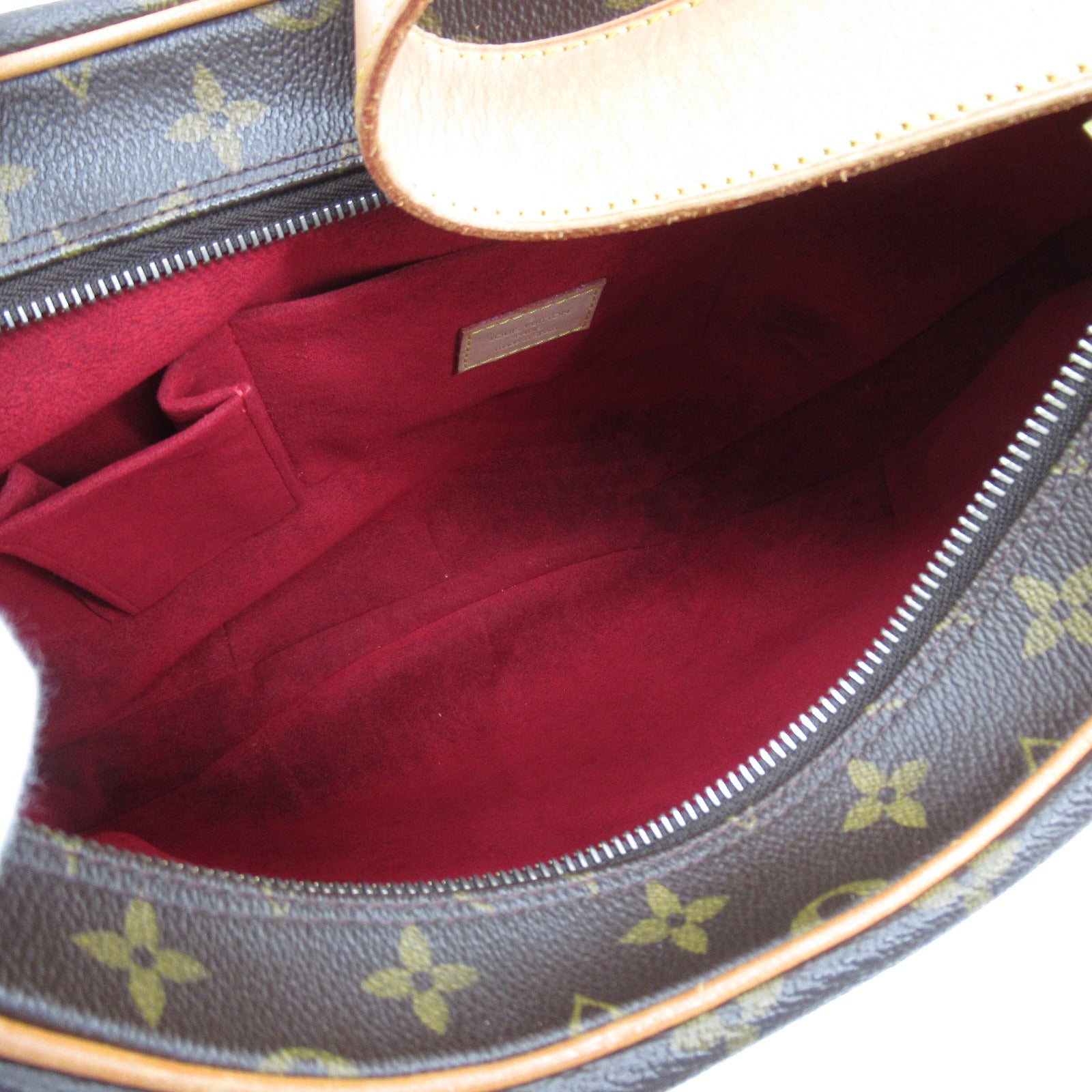 LOUIS VUITTON Monogram Croissant GM金扣肩背袋啡色