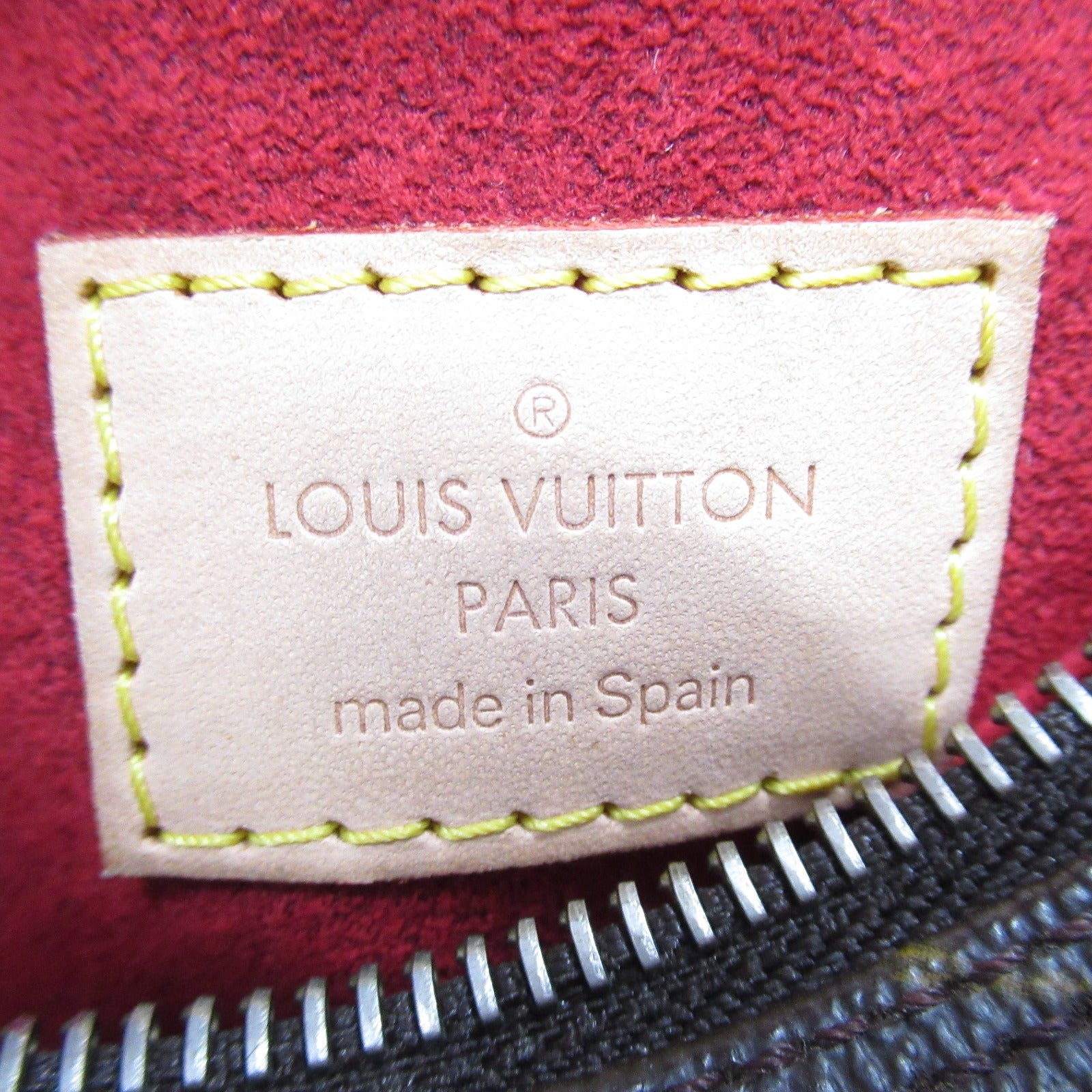 LOUIS VUITTON Monogram Croissant GM金扣肩背袋啡色