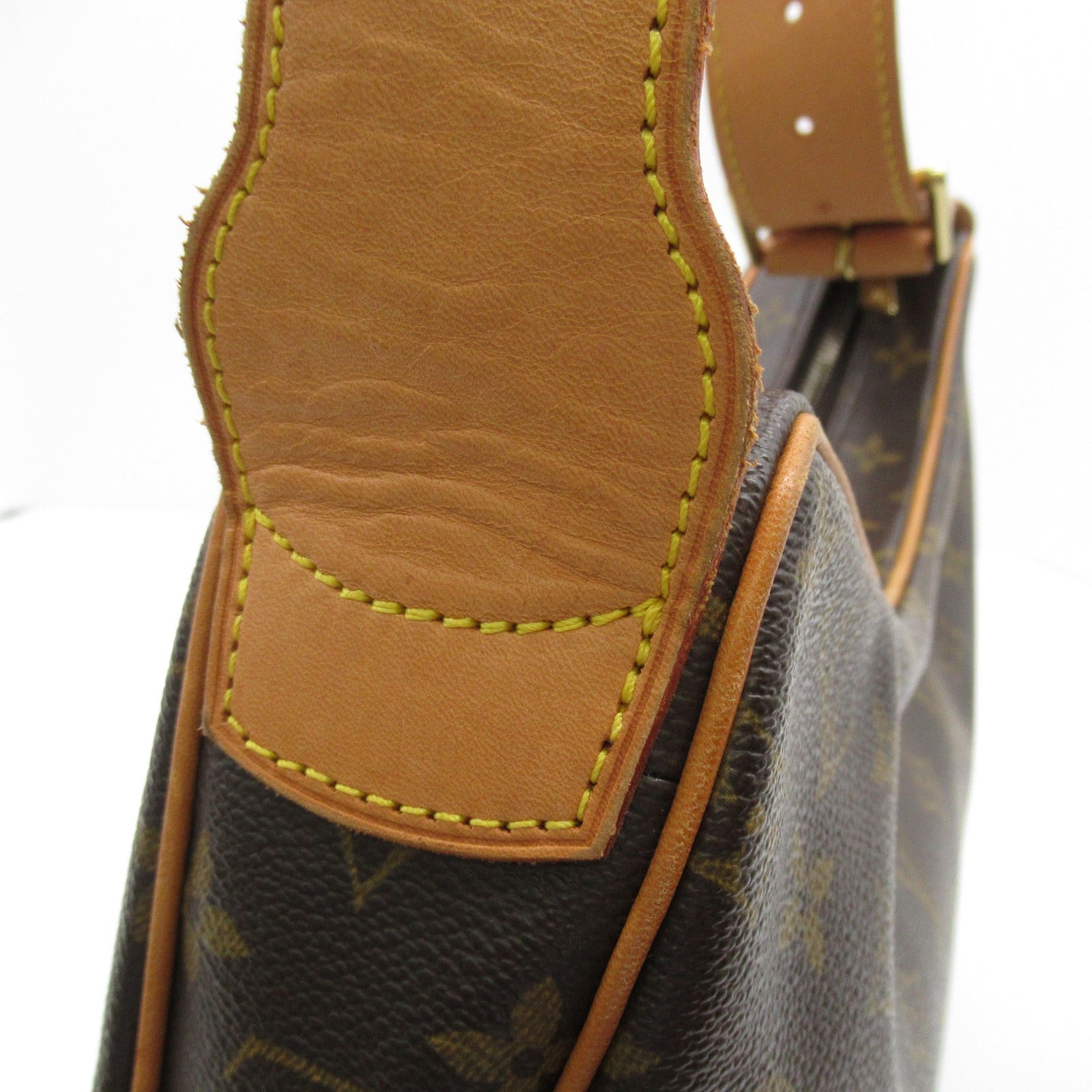 LOUIS VUITTON Monogram Croissant GM金扣肩背袋啡色