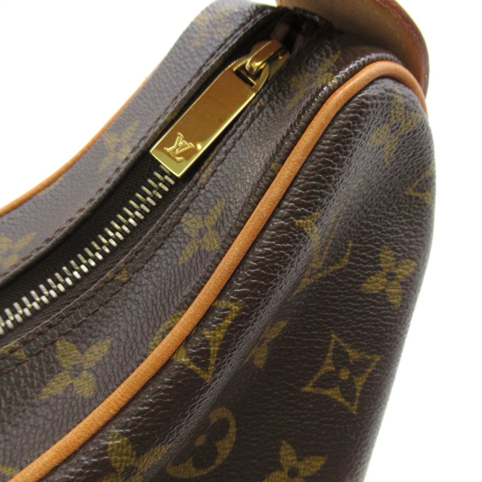 LOUIS VUITTON Monogram Croissant GM金扣肩背袋啡色
