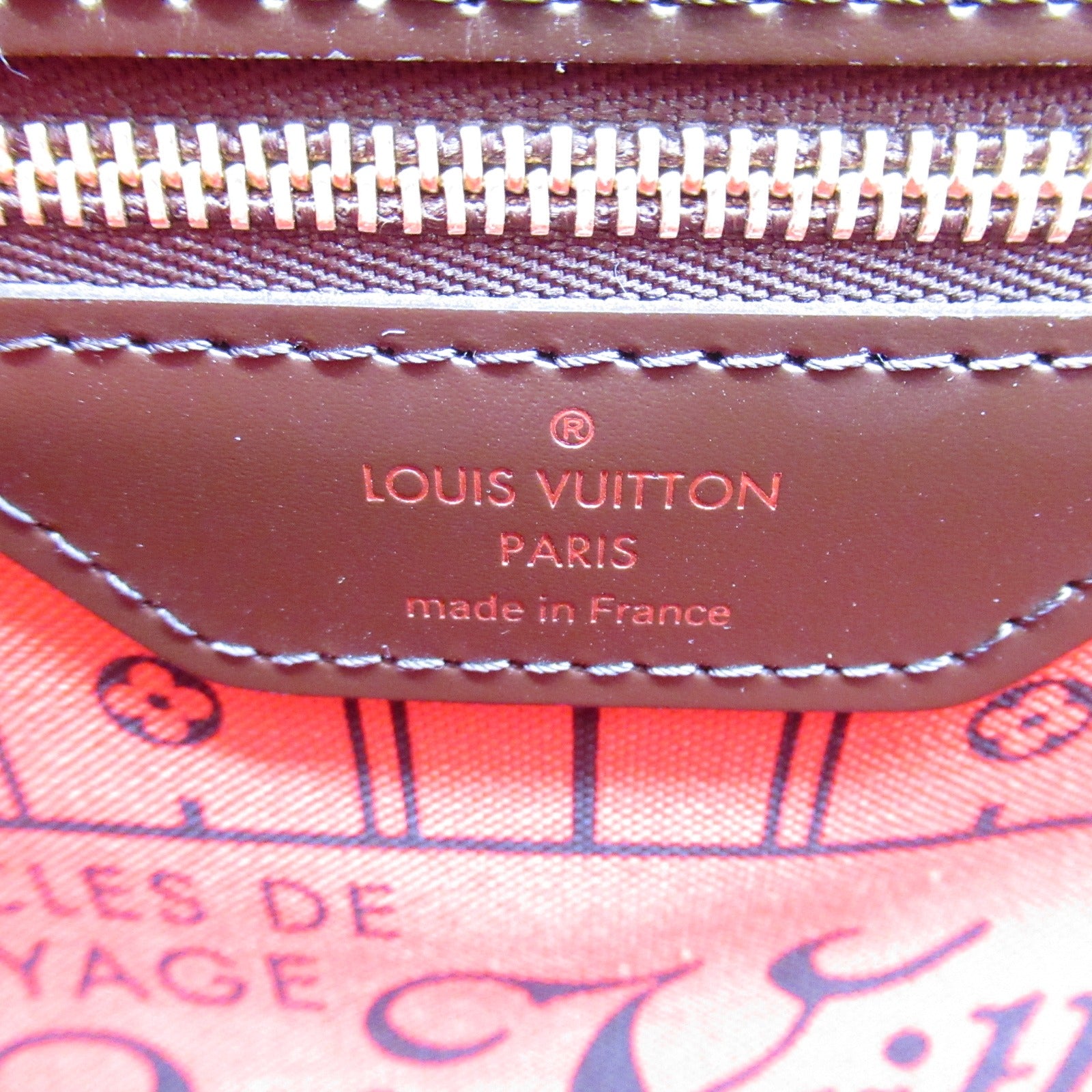 LOUIS VUITTON Damier Neverfull MM手挽袋/肩背袋啡色