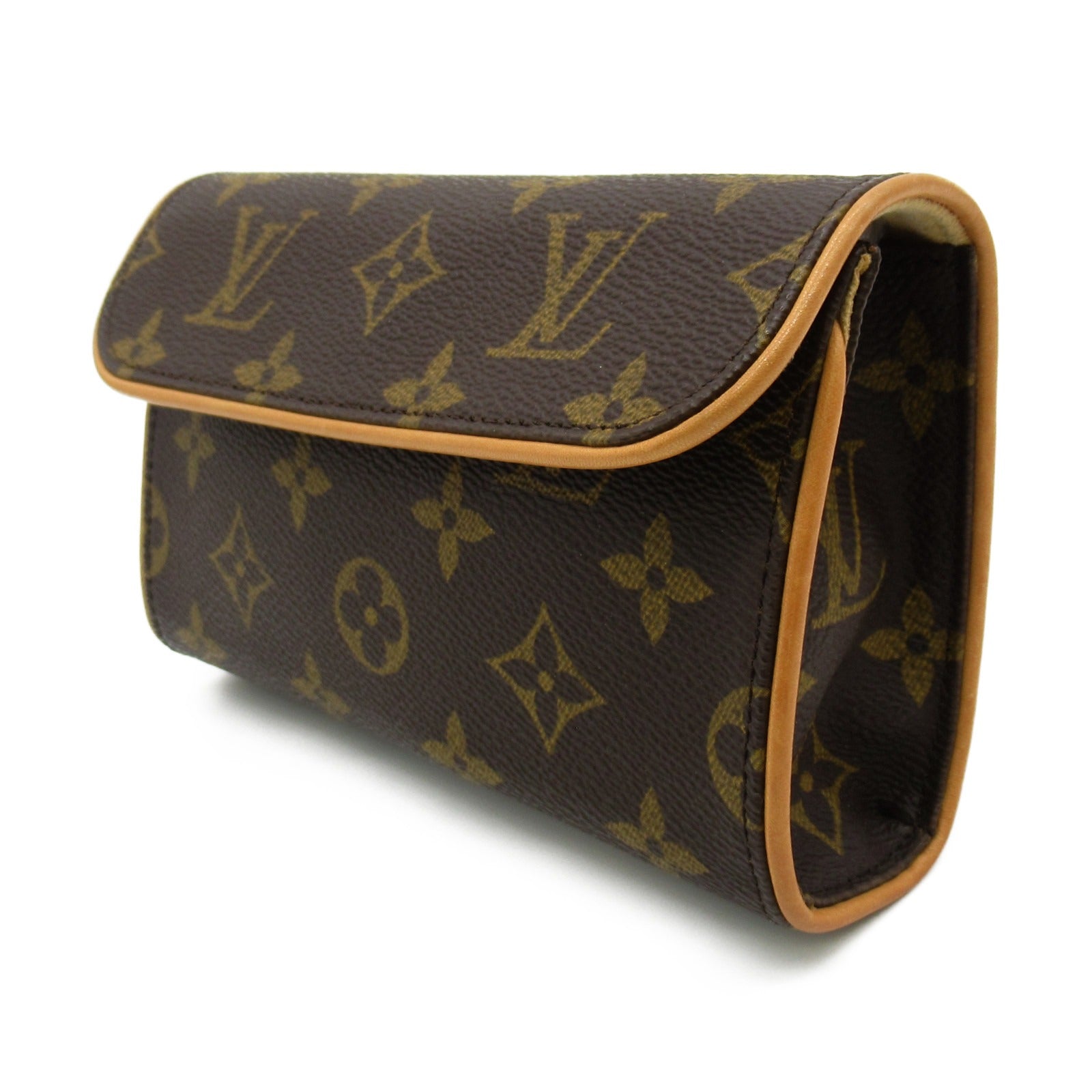LOUIS VUITTON 【激減優惠】Monogram Pochette Florentine金扣腰包啡色