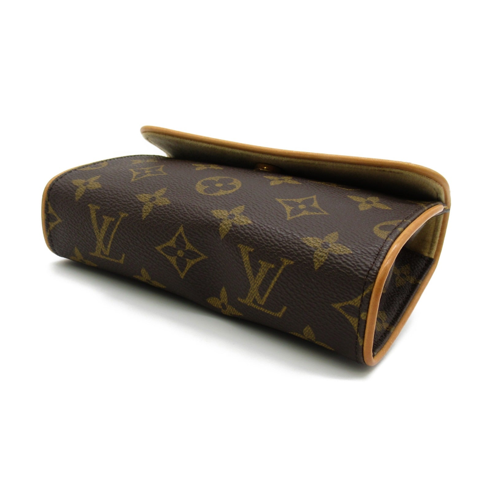 LOUIS VUITTON 【激減優惠】Monogram Pochette Florentine金扣腰包啡色