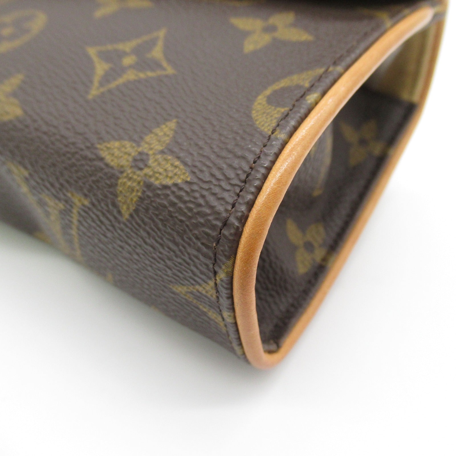 LOUIS VUITTON 【激減優惠】Monogram Pochette Florentine金扣腰包啡色