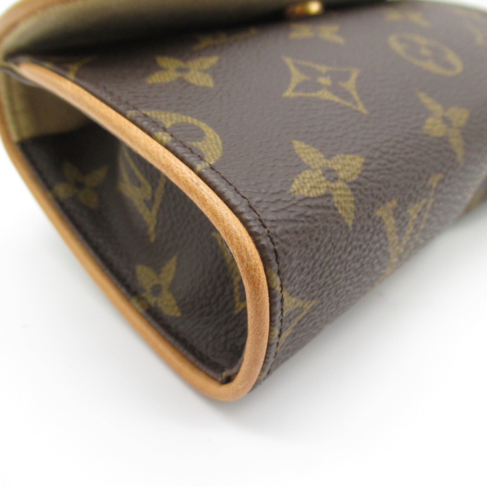 LOUIS VUITTON 【激減優惠】Monogram Pochette Florentine金扣腰包啡色