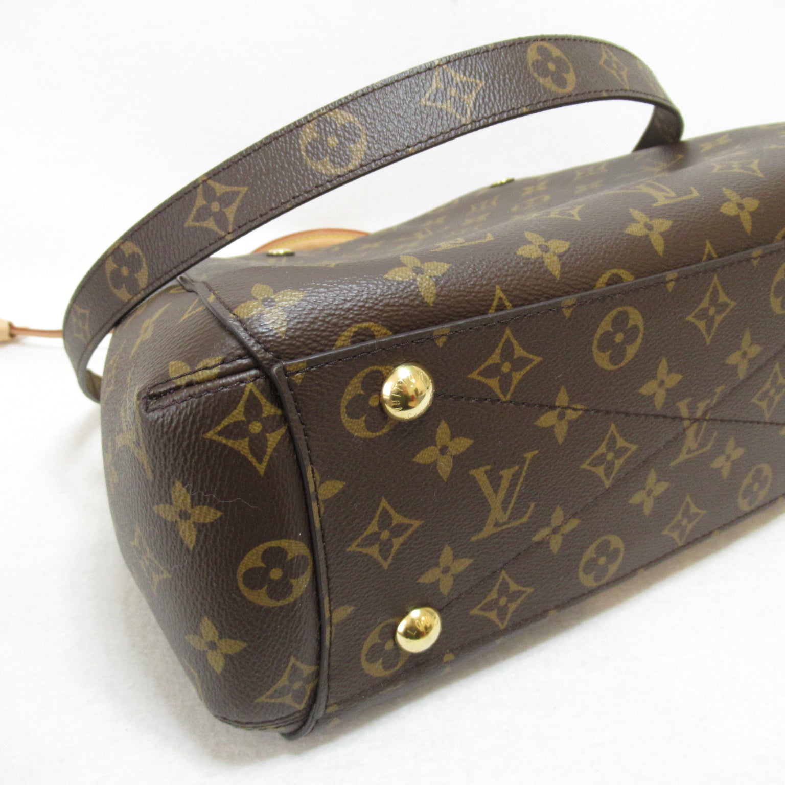 LOUIS VUITTON Monogram Montaigne MM手挽肩背兩用袋啡色