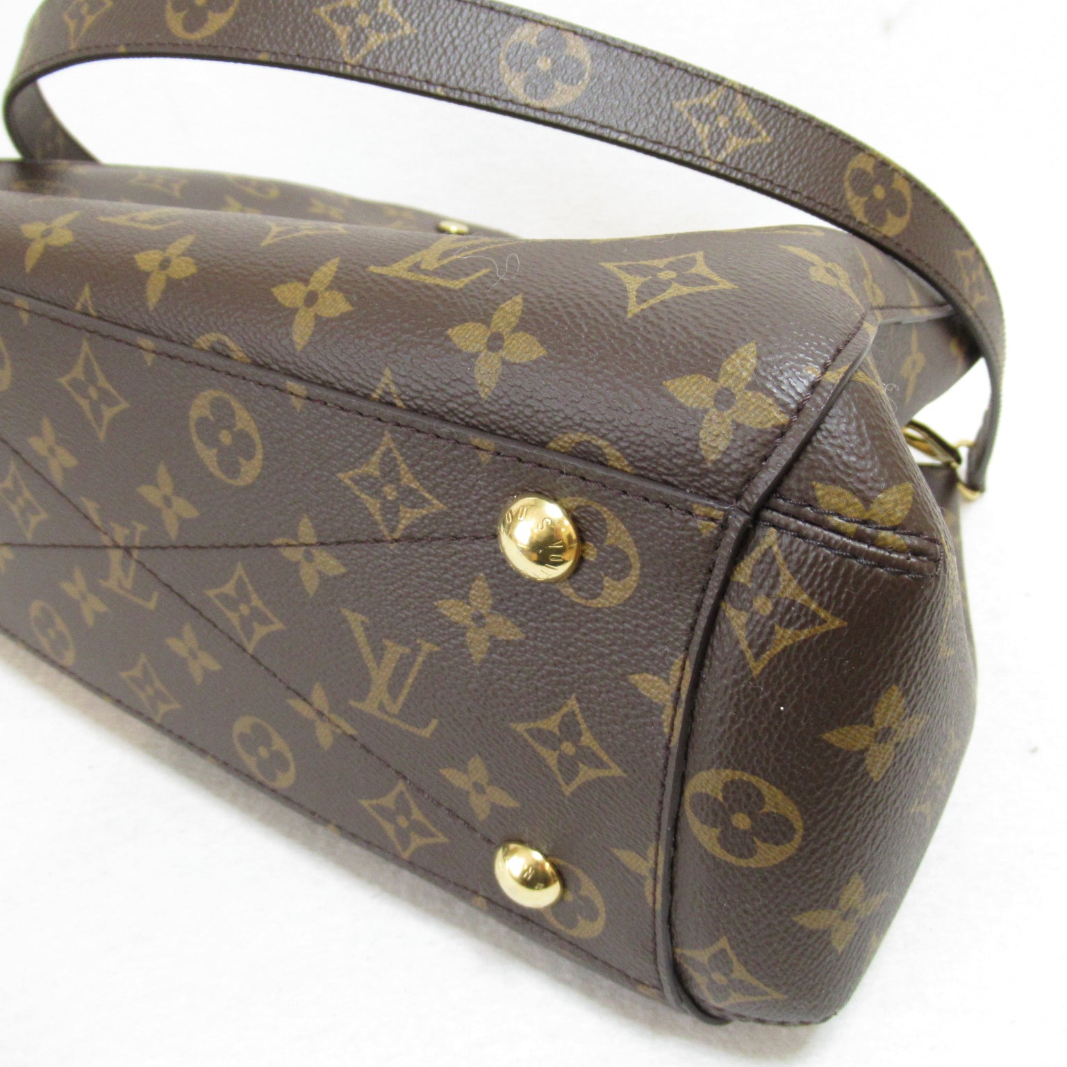 LOUIS VUITTON Monogram Montaigne MM手挽肩背兩用袋啡色