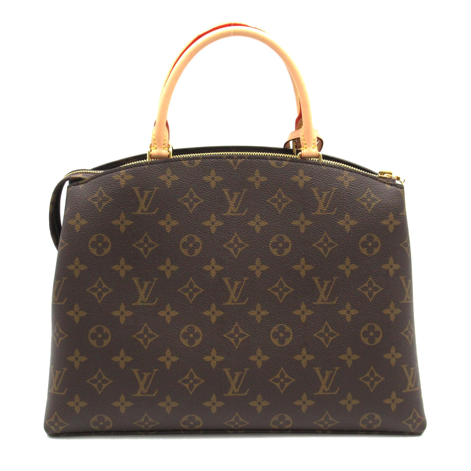 LOUIS VUITTON Monogram Grand Palais MM 2 Way Shoulder金扣手挽肩背兩用袋啡色