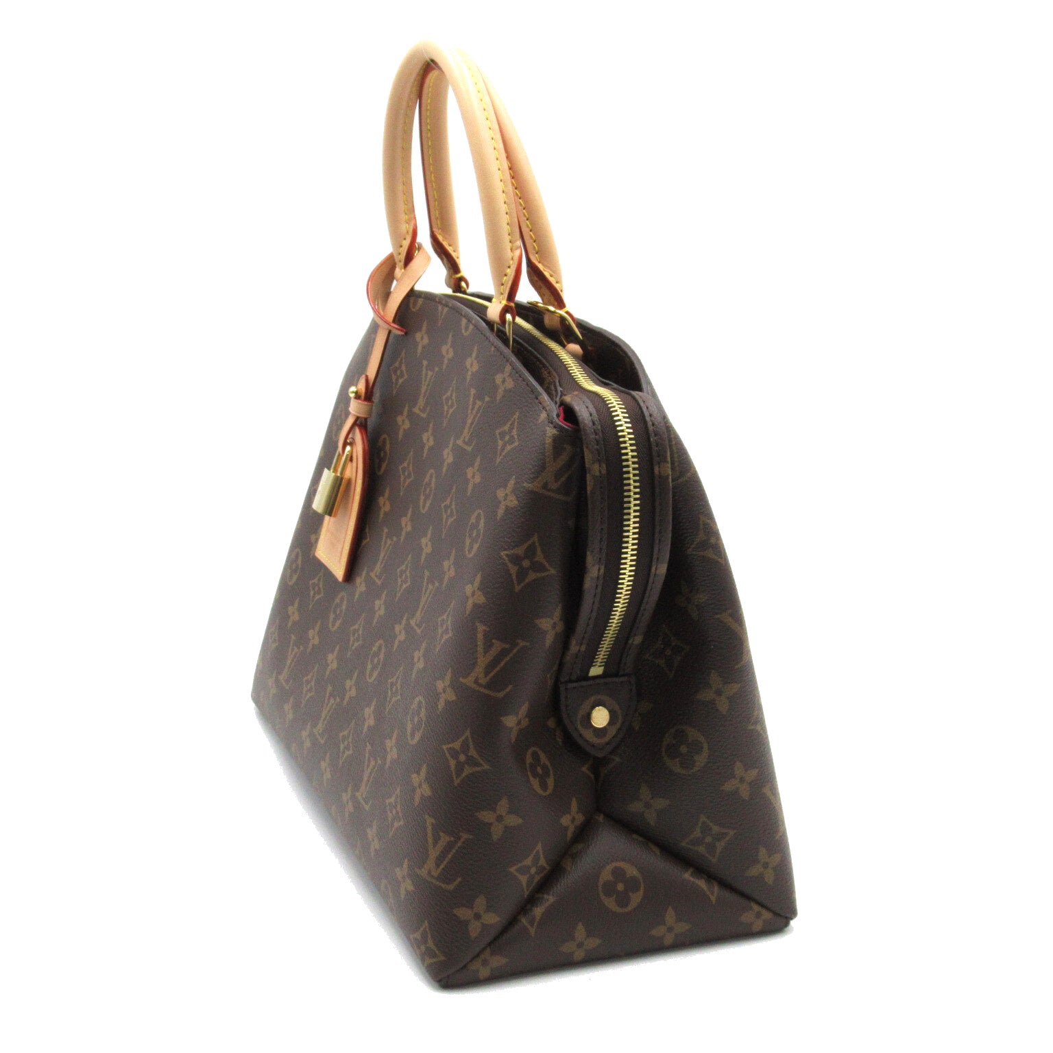 LOUIS VUITTON Monogram Grand Palais MM 2 Way Shoulder金扣手挽肩背兩用袋啡色