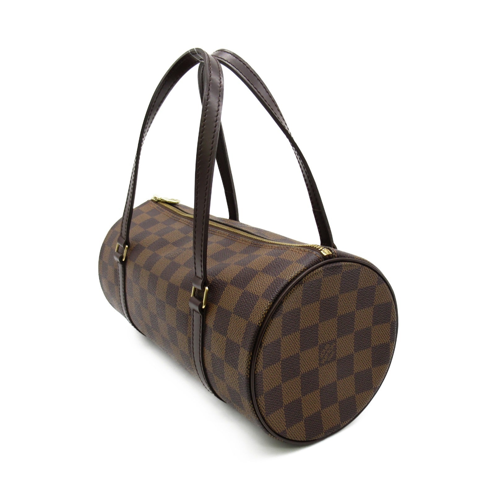 LOUIS VUITTON Monogram Papillon PM手挽袋啡色