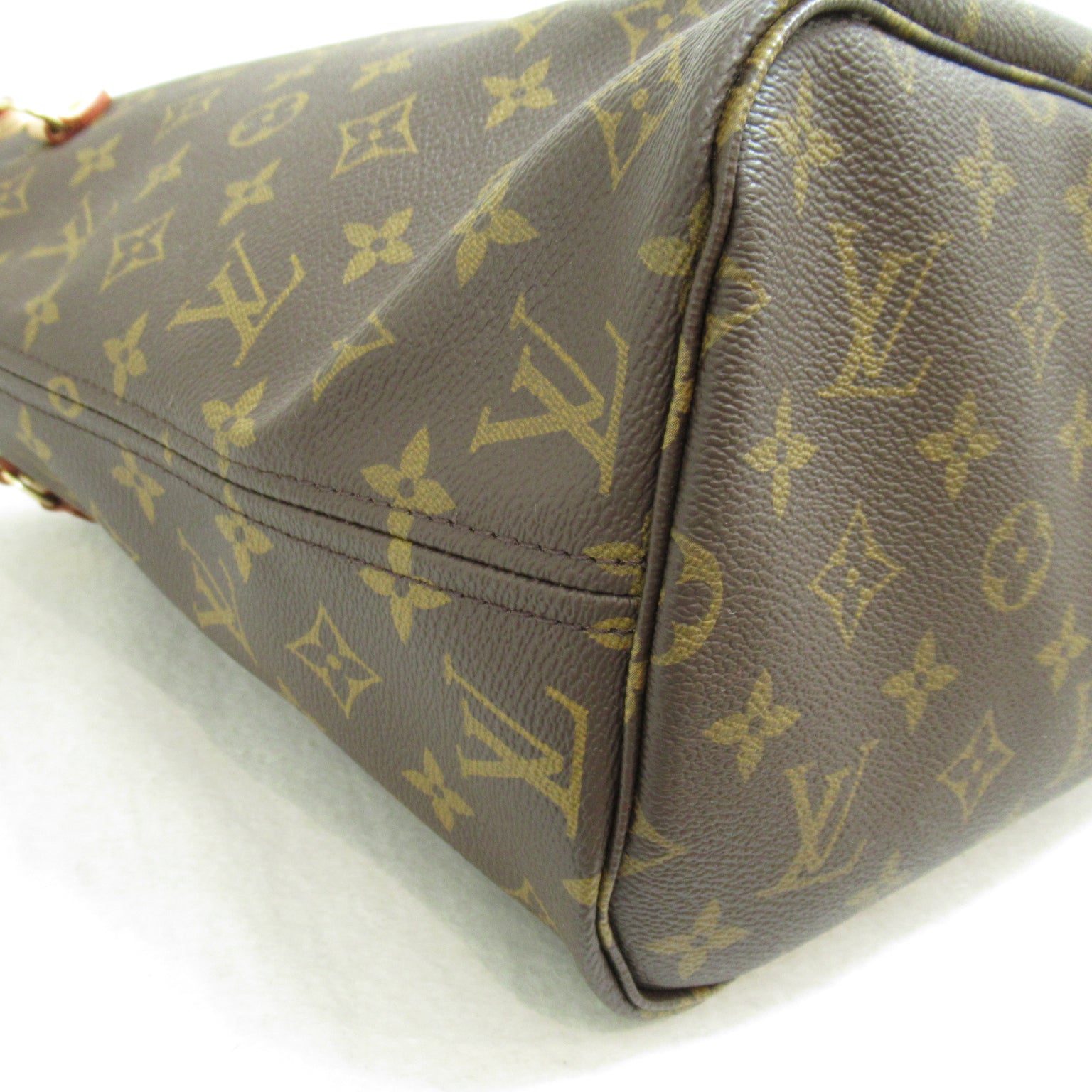 LOUIS VUITTON Monogram Neverfull MM手挽袋/肩背袋啡色