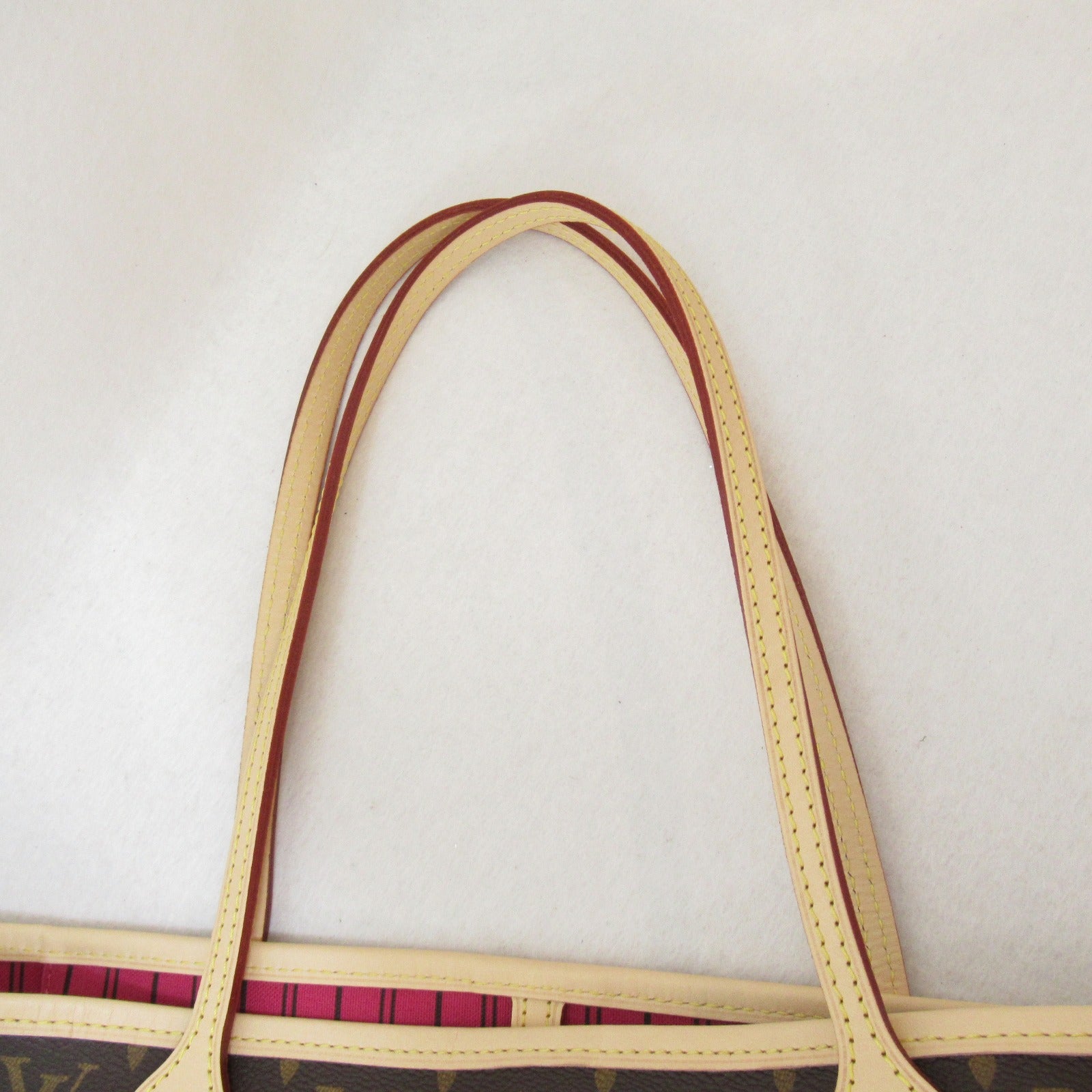 LOUIS VUITTON Monogram Neverfull MM手挽袋/肩背袋啡色