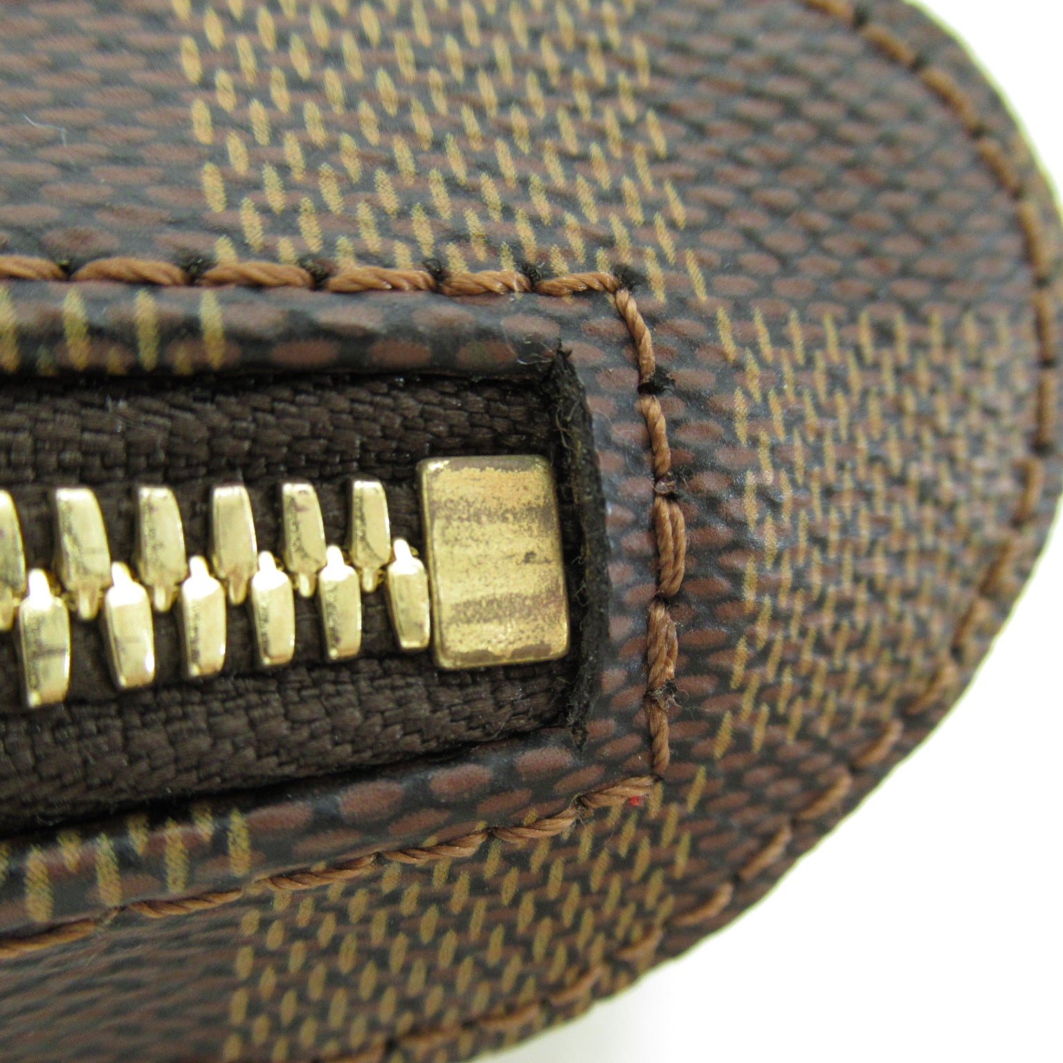 LOUIS VUITTON 【激減優惠】Damier Ebene Geronimos金扣腰包啡色