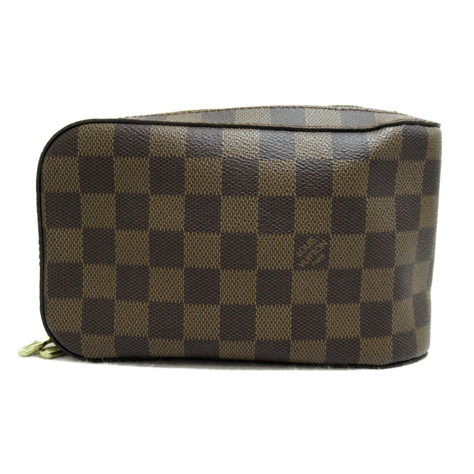 LOUIS VUITTON 【激減優惠】Damier Ebene Geronimos金扣腰包啡色