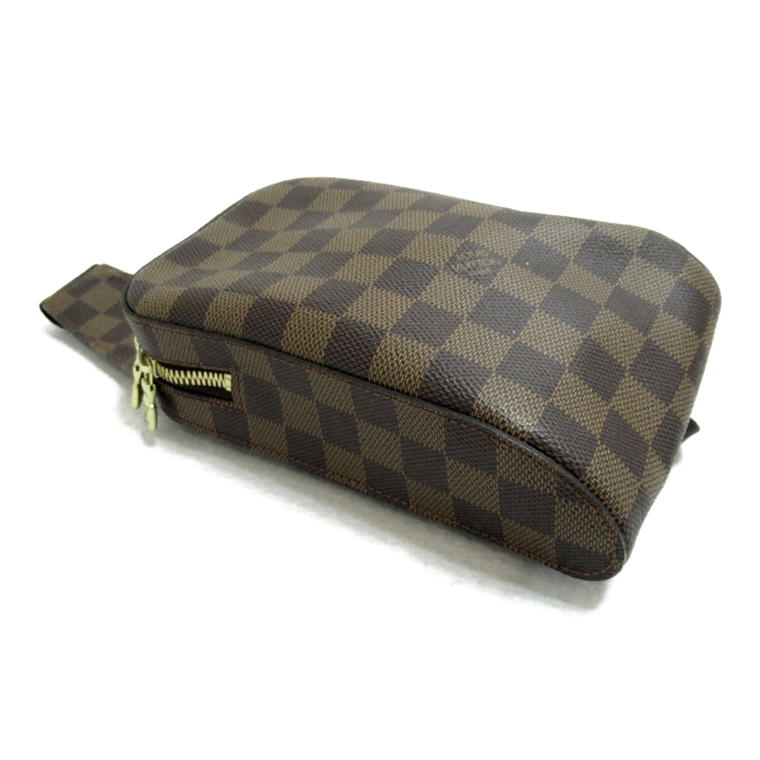 LOUIS VUITTON 【激減優惠】Damier Ebene Geronimos金扣腰包啡色