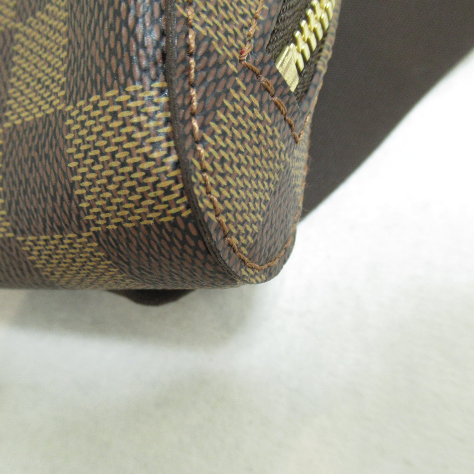 LOUIS VUITTON 【激減優惠】Damier Ebene Geronimos金扣腰包啡色