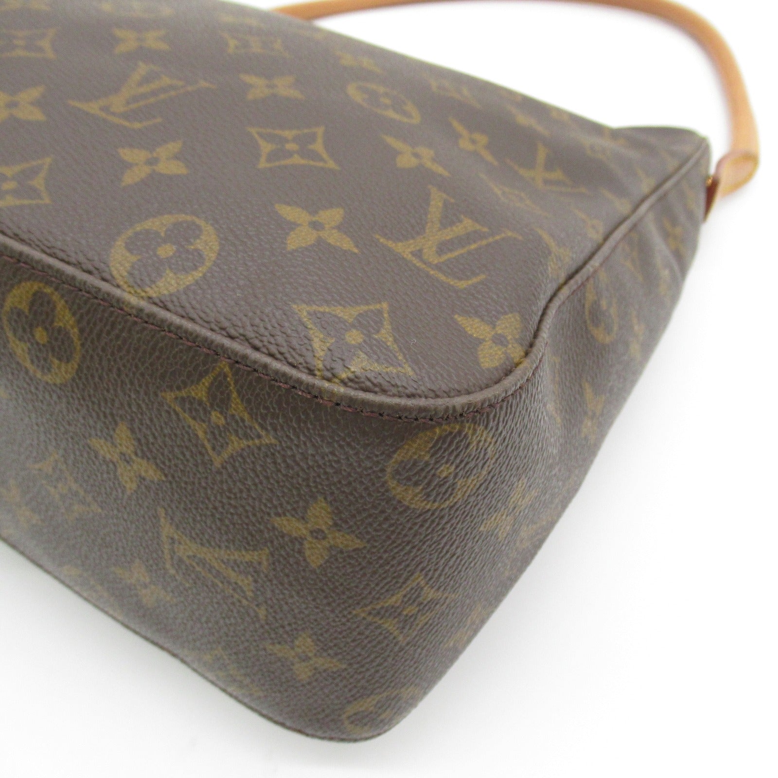 LOUIS VUITTON Monogram Looping GM肩背袋啡色
