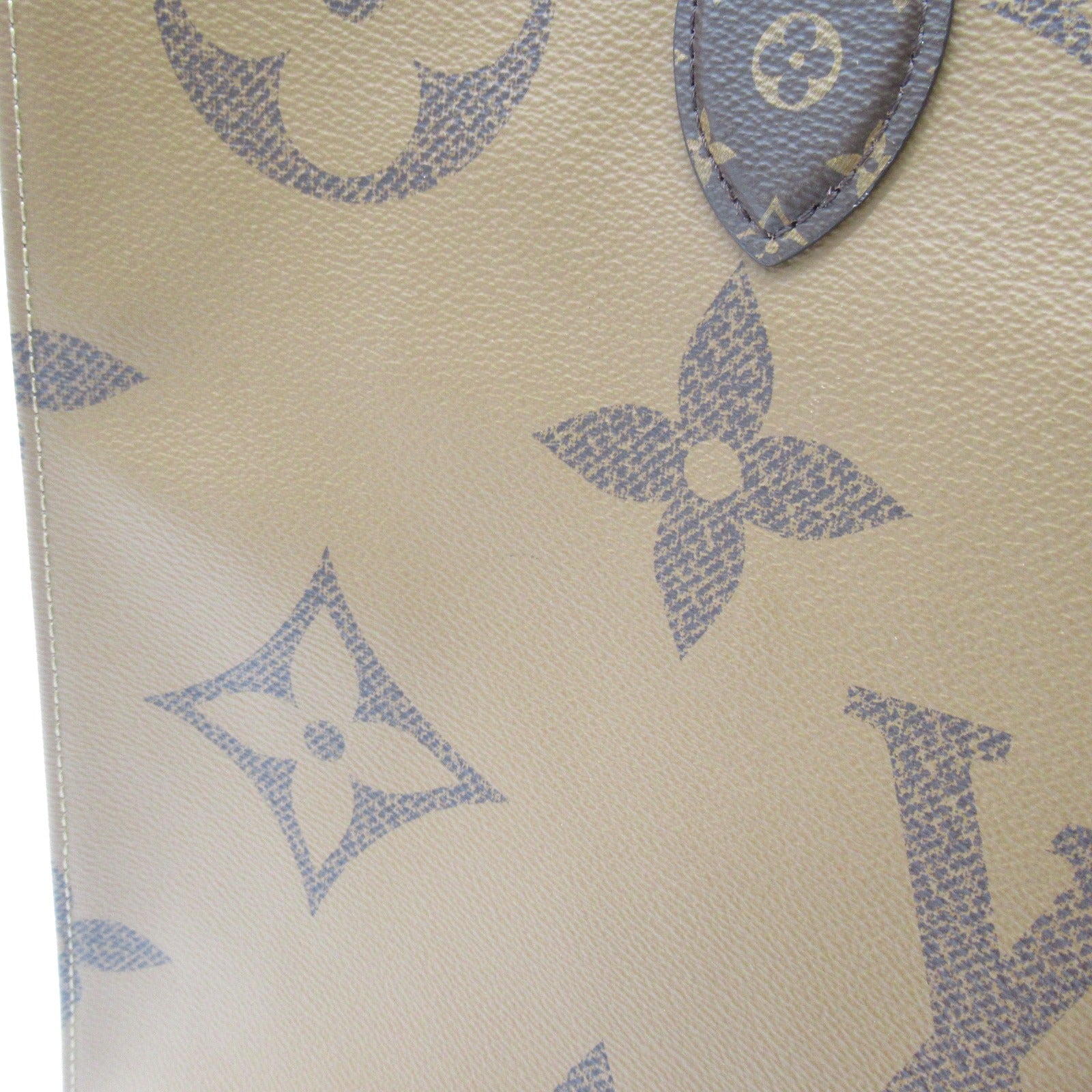 LOUIS VUITTON 【激減優惠】Monogram Giant OnTheGo GM金扣手挽肩背兩用袋啡色