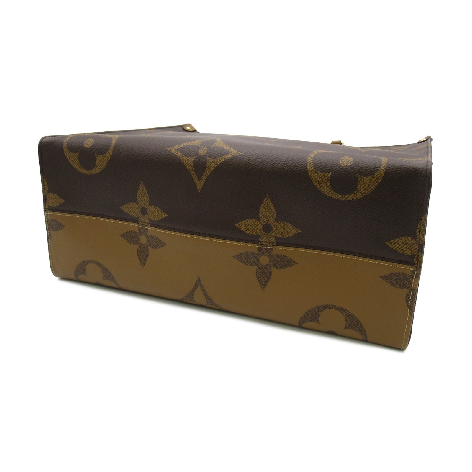 LOUIS VUITTON 【激減優惠】Monogram Giant OnTheGo GM金扣手挽肩背兩用袋啡色