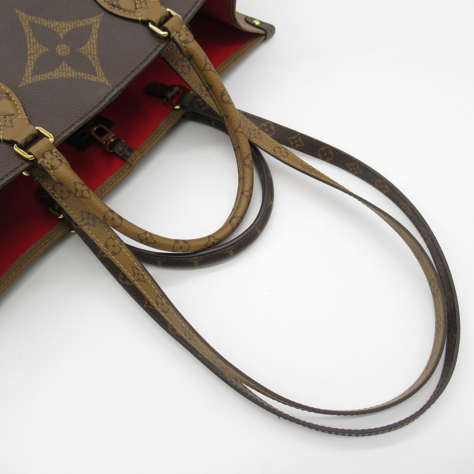 LOUIS VUITTON 【激減優惠】Monogram Giant OnTheGo GM金扣手挽肩背兩用袋啡色