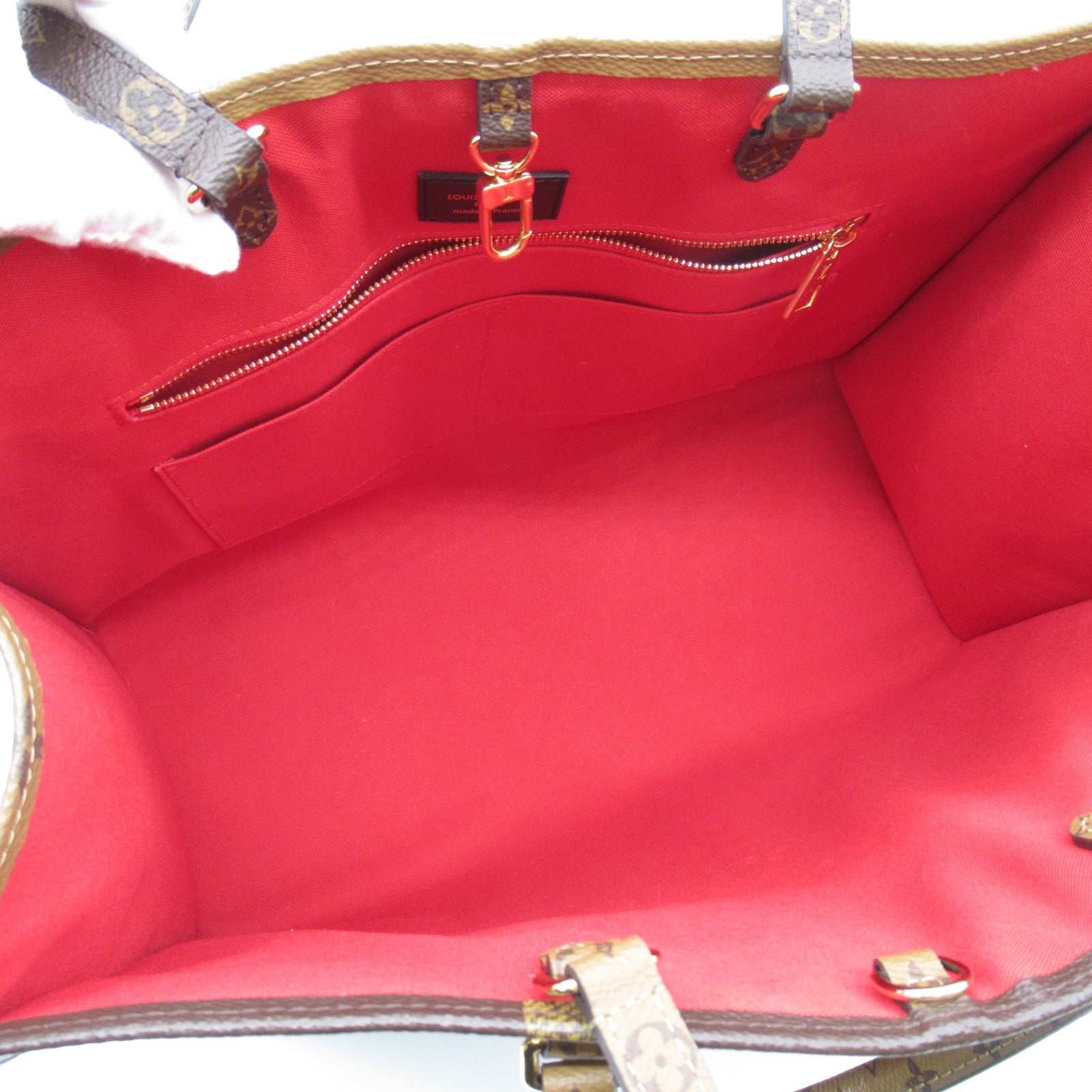 LOUIS VUITTON 【激減優惠】Monogram Giant OnTheGo GM金扣手挽肩背兩用袋啡色