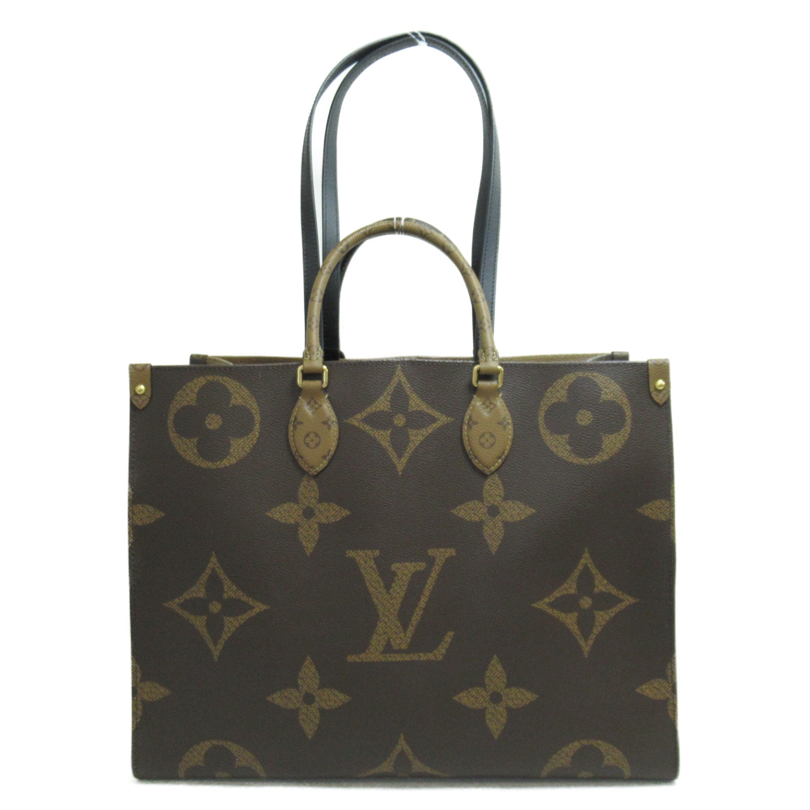 LOUIS VUITTON Monogram Giant OnTheGo GM手挽肩背兩用袋啡色