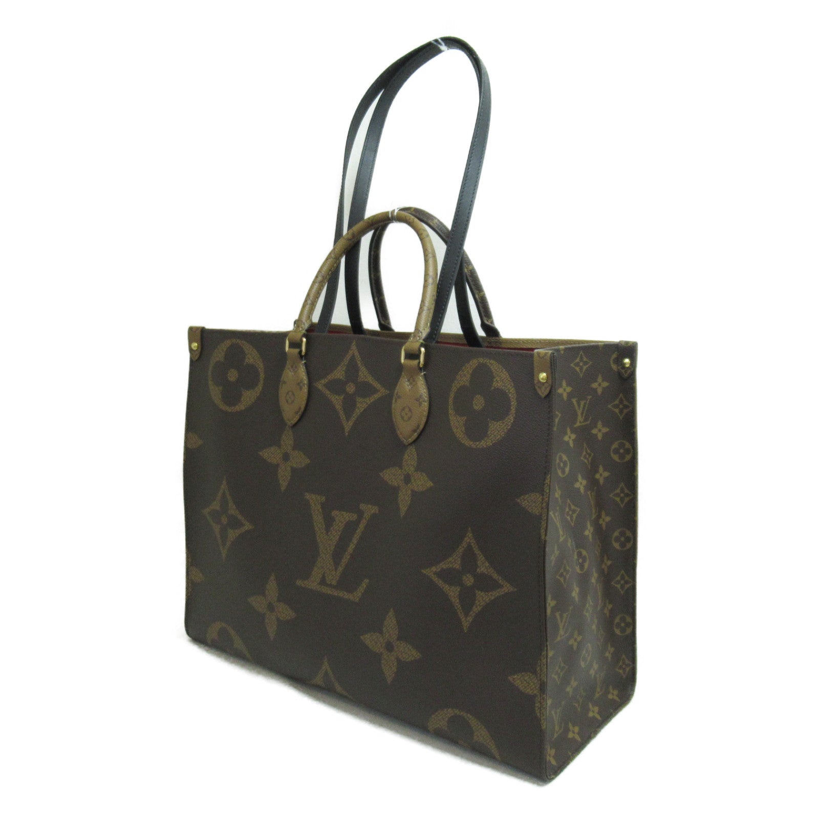 LOUIS VUITTON Monogram Giant OnTheGo GM手挽肩背兩用袋啡色