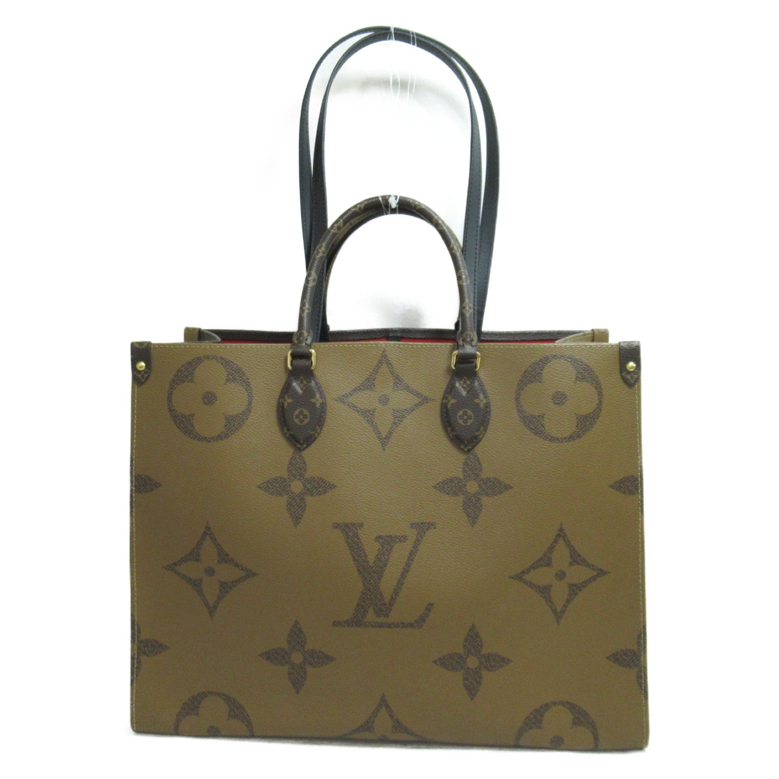 LOUIS VUITTON Monogram Giant OnTheGo GM手挽肩背兩用袋啡色