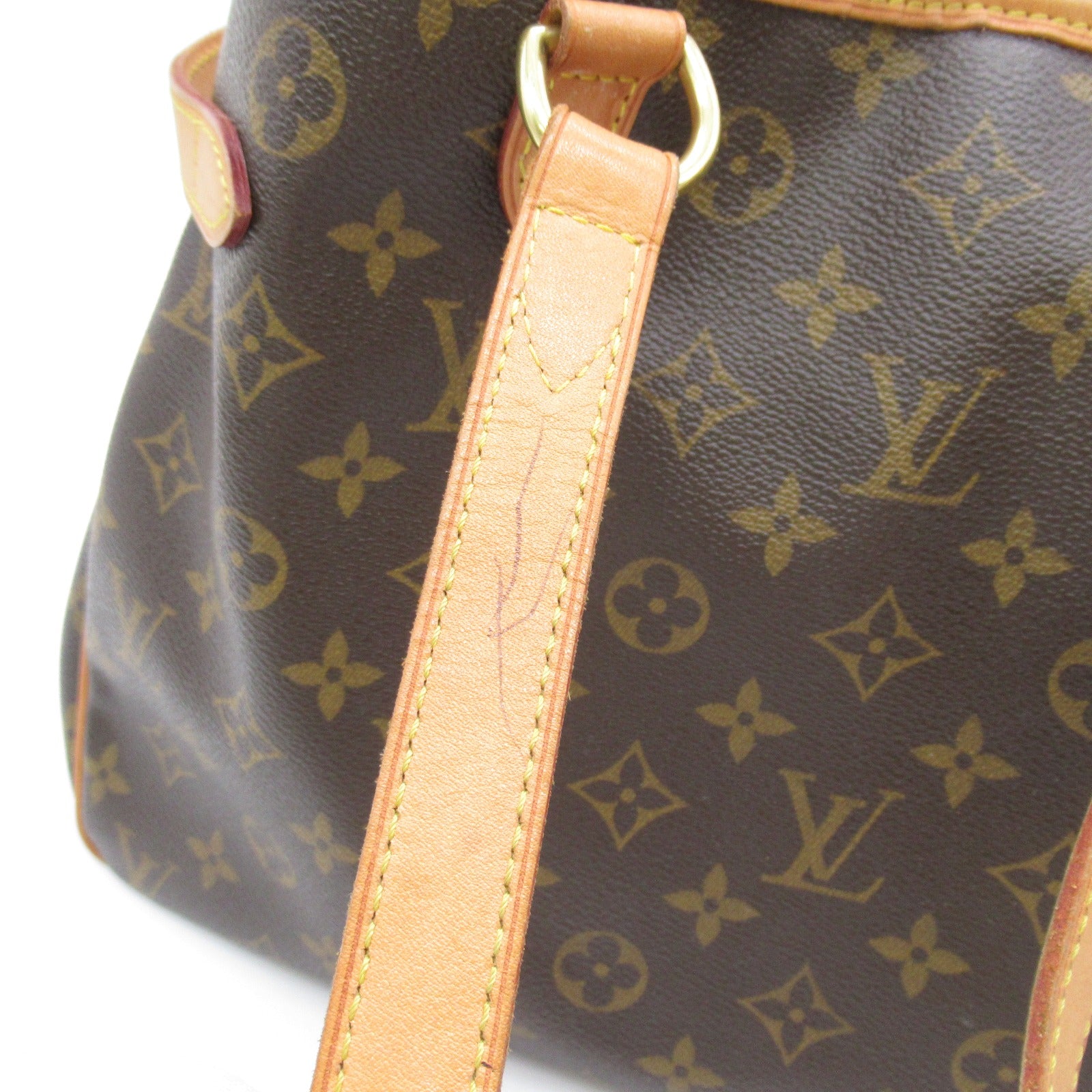 LOUIS VUITTON Monogram Batignolles Horizont金扣肩背袋啡色