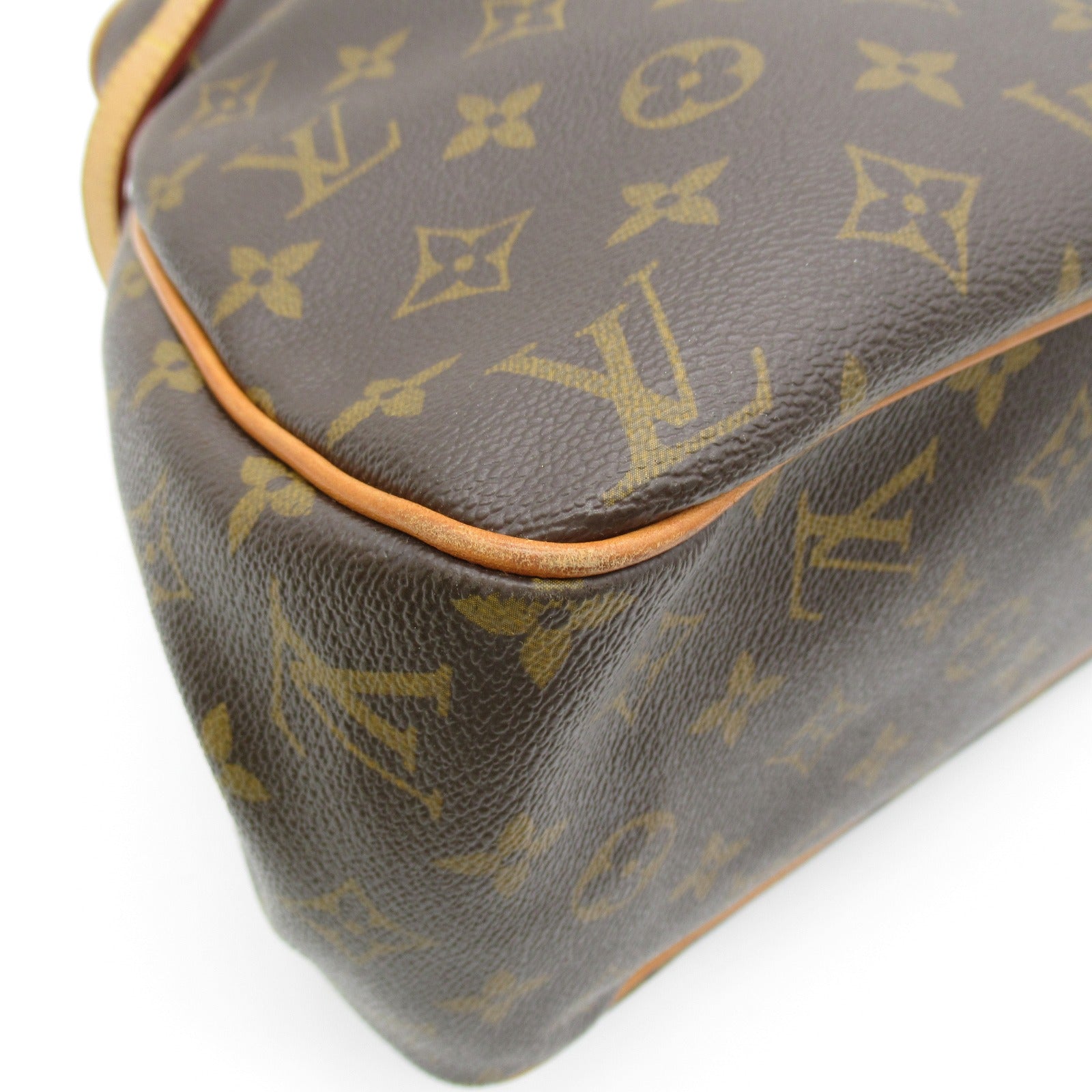 LOUIS VUITTON Monogram Batignolles Horizont金扣肩背袋啡色