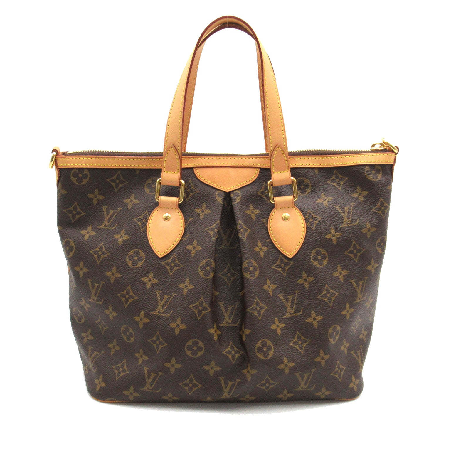 LOUIS VUITTON Monogram Palermo PM手挽肩背兩用袋啡色
