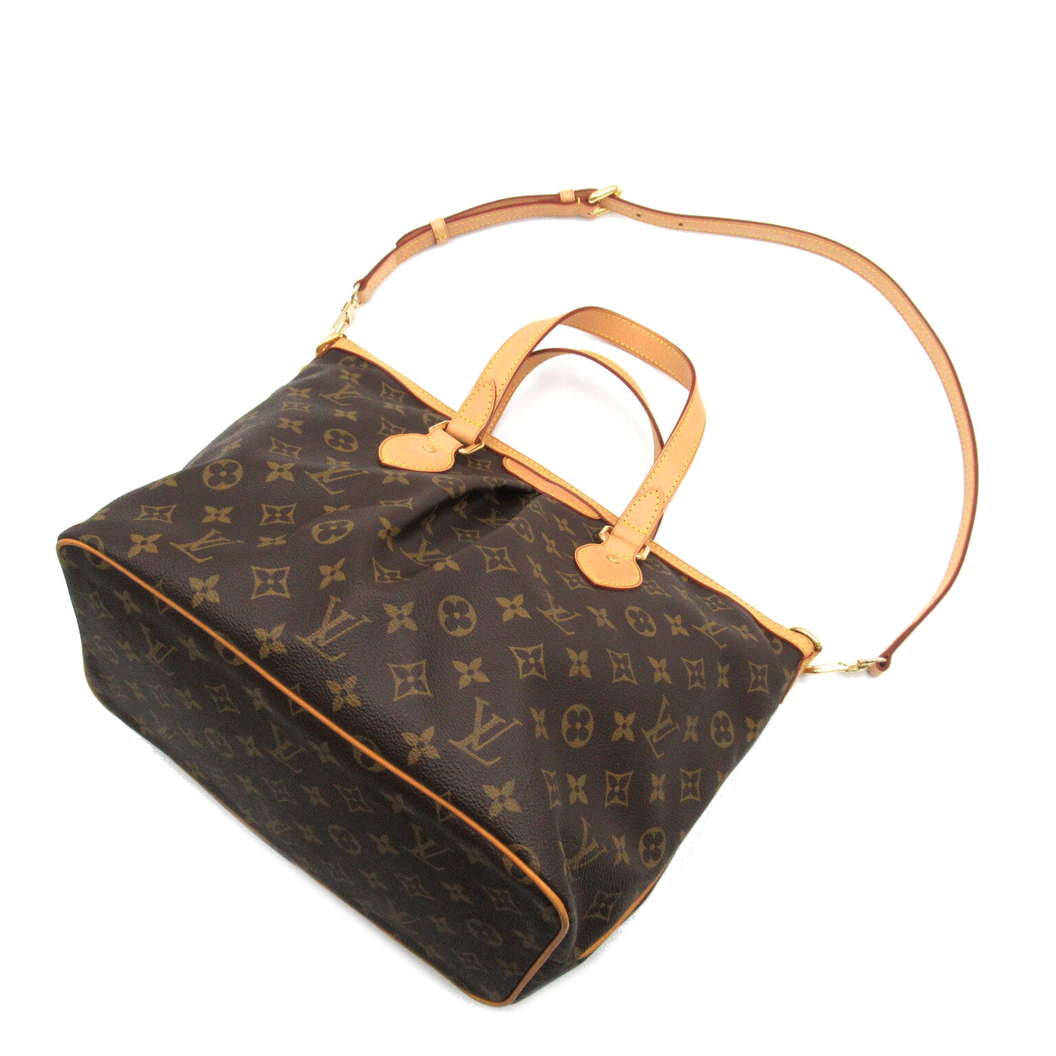 LOUIS VUITTON Monogram Palermo PM手挽肩背兩用袋啡色