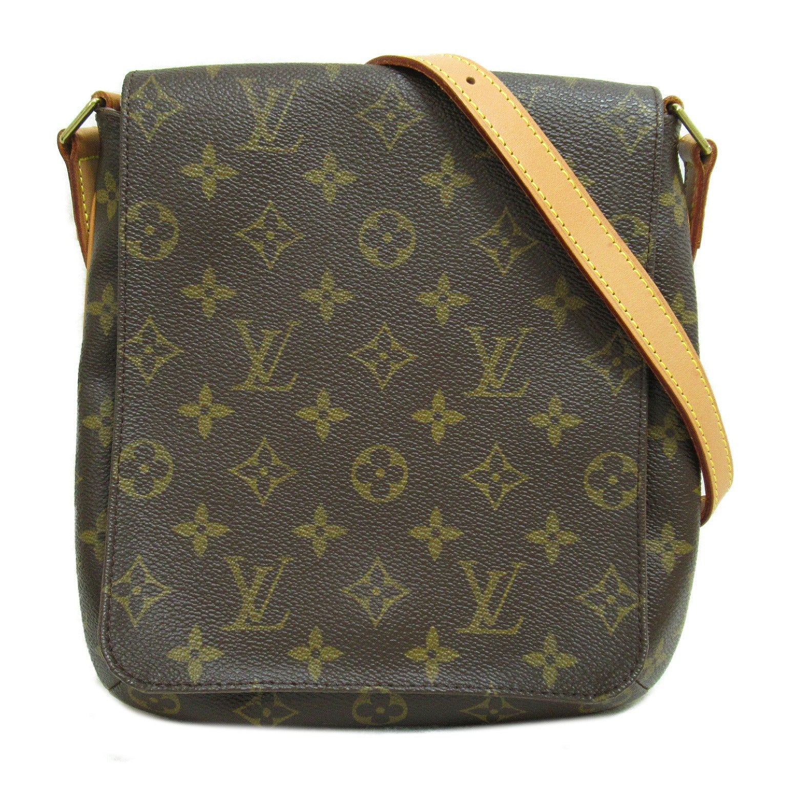 LOUIS VUITTON Monogram Musette Salsa short金扣肩背袋啡色