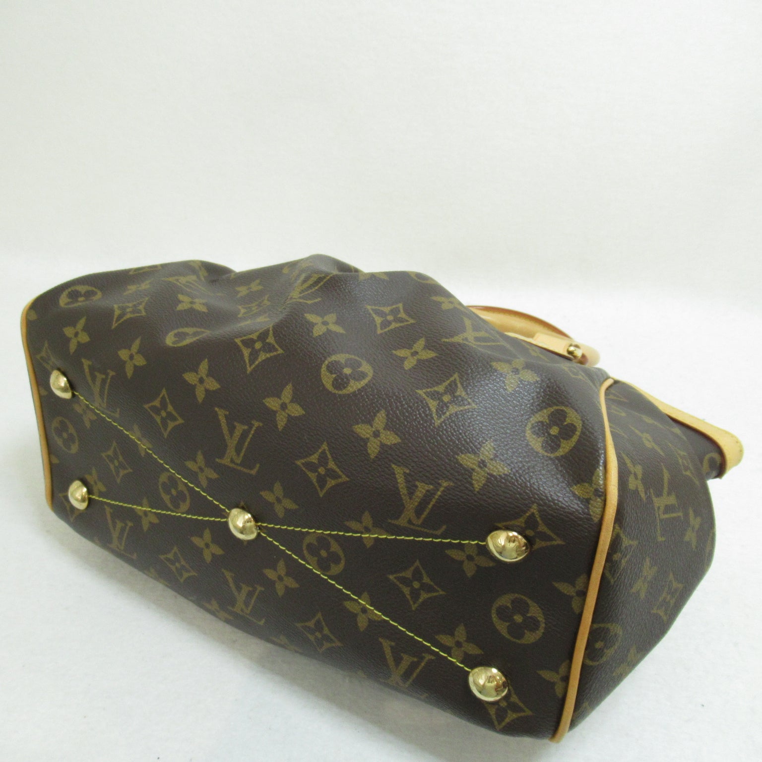 LOUIS VUITTON Monogram Tivoli PM金扣手挽肩背兩用袋啡色