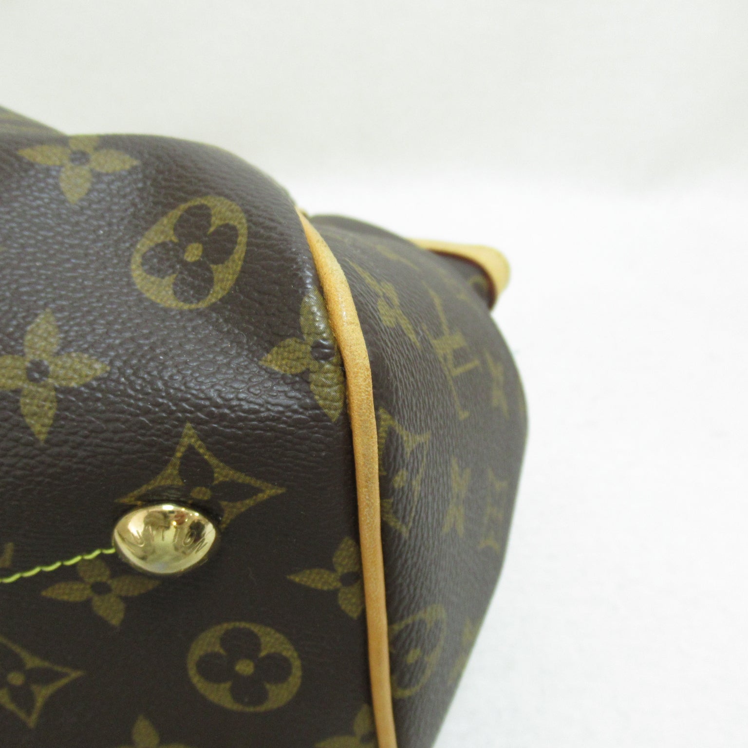 LOUIS VUITTON Monogram Tivoli PM金扣手挽肩背兩用袋啡色