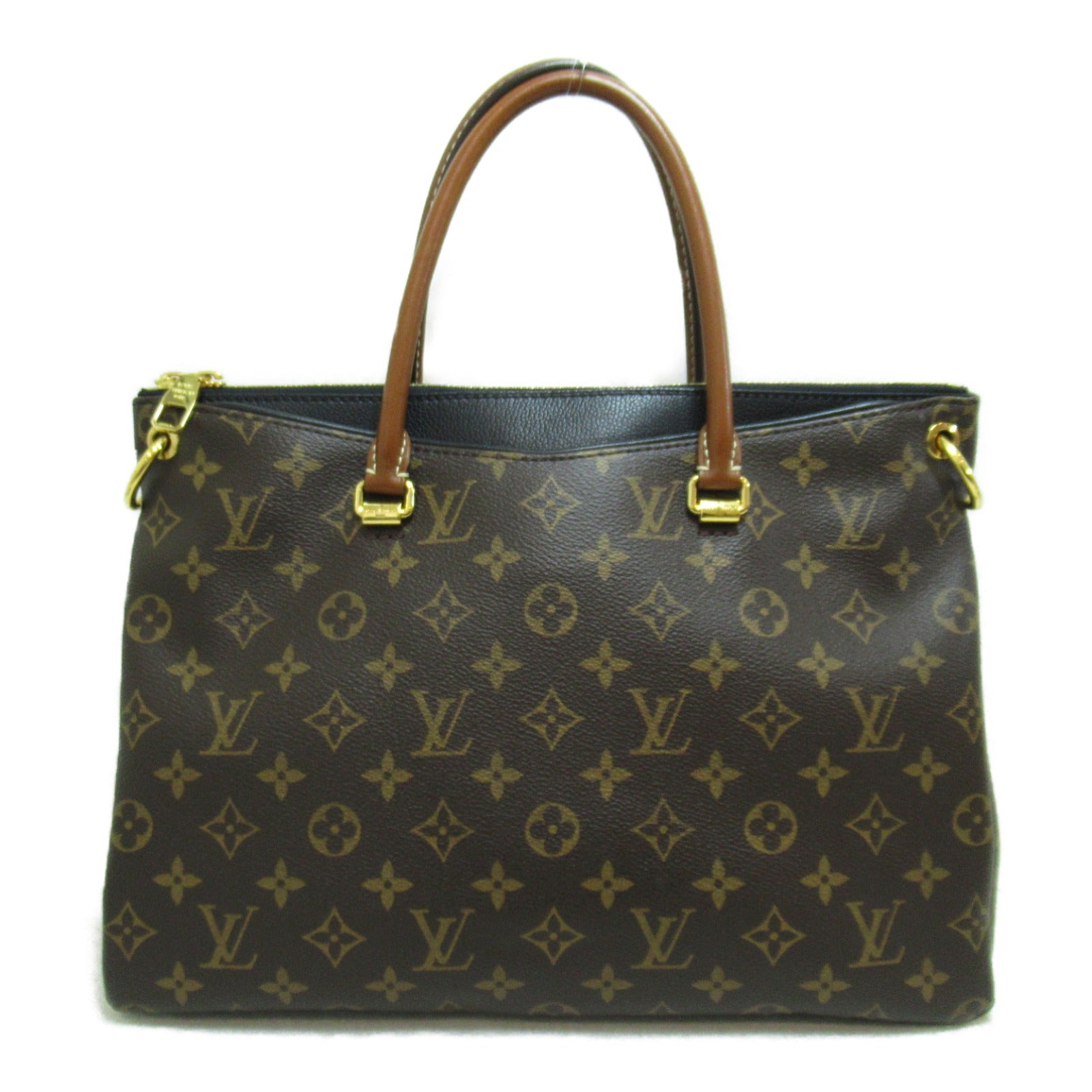 LOUIS VUITTON Monogram Pallas金扣手挽肩背兩用袋啡色