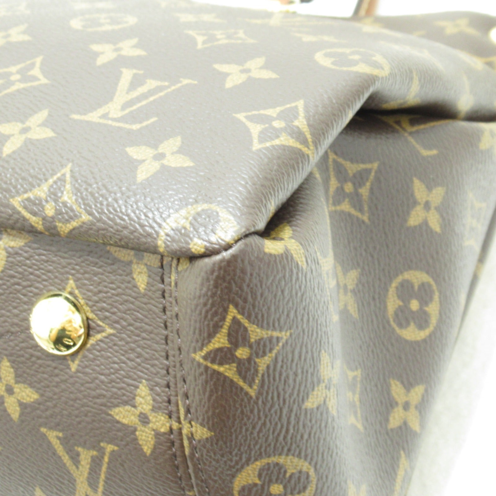 LOUIS VUITTON Monogram Pallas金扣手挽肩背兩用袋啡色