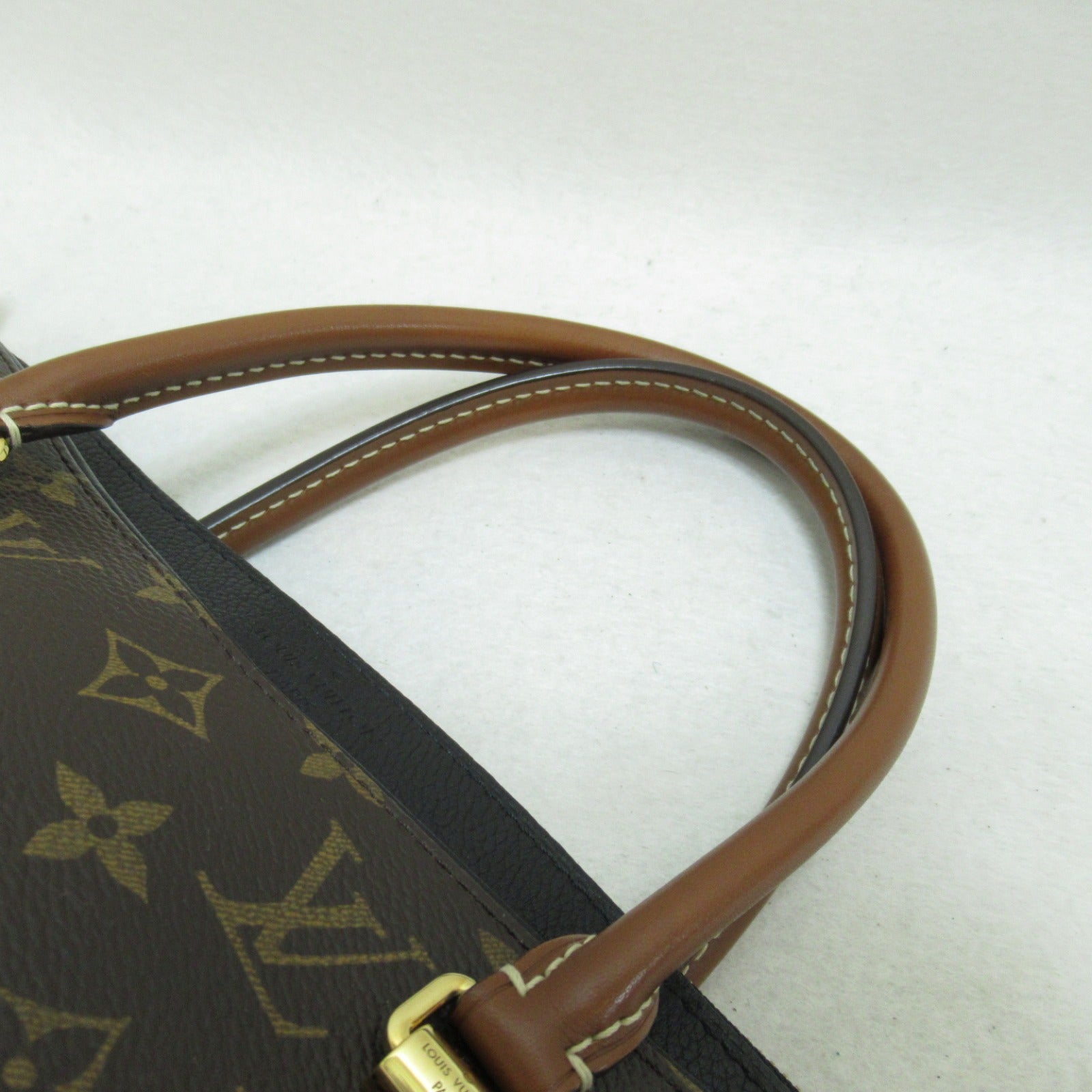 LOUIS VUITTON Monogram Pallas金扣手挽肩背兩用袋啡色