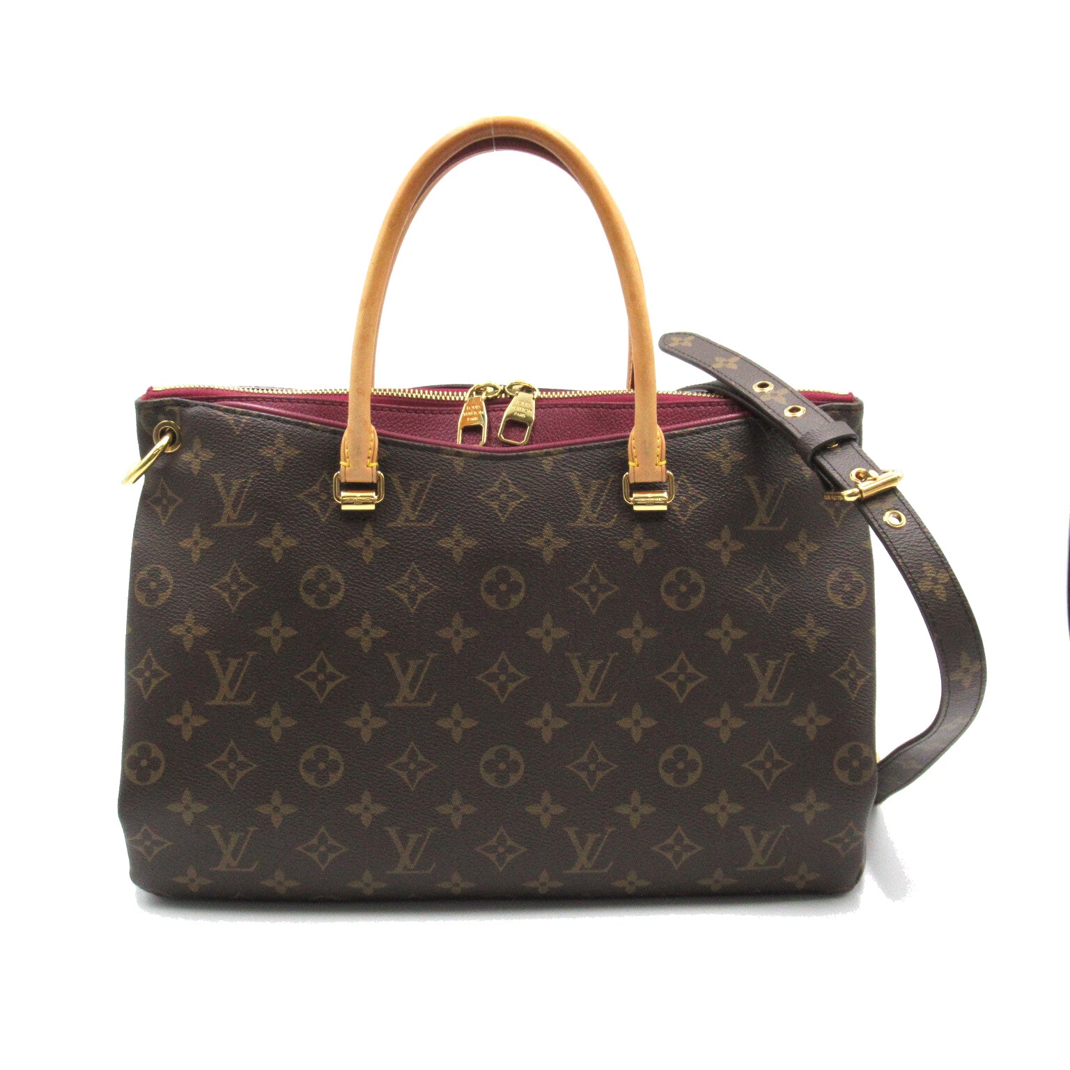 LOUIS VUITTON Monogram Pallas手挽肩背兩用袋啡色