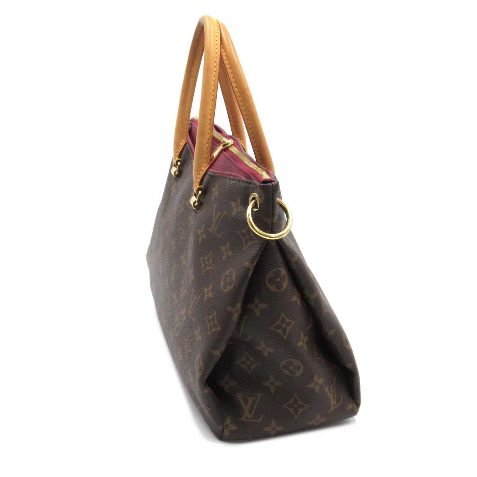 LOUIS VUITTON Monogram Pallas手挽肩背兩用袋啡色