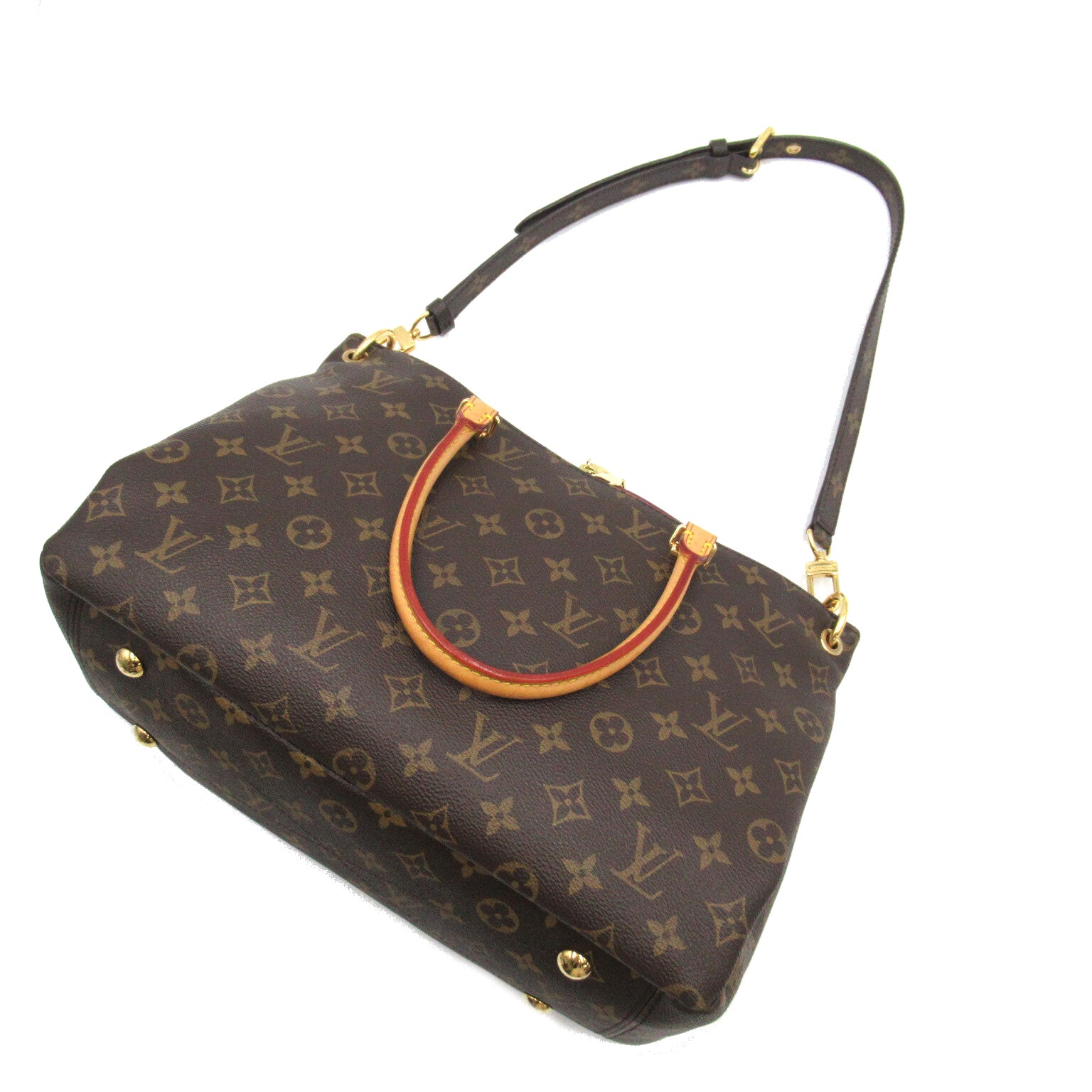 LOUIS VUITTON Monogram Pallas手挽肩背兩用袋啡色