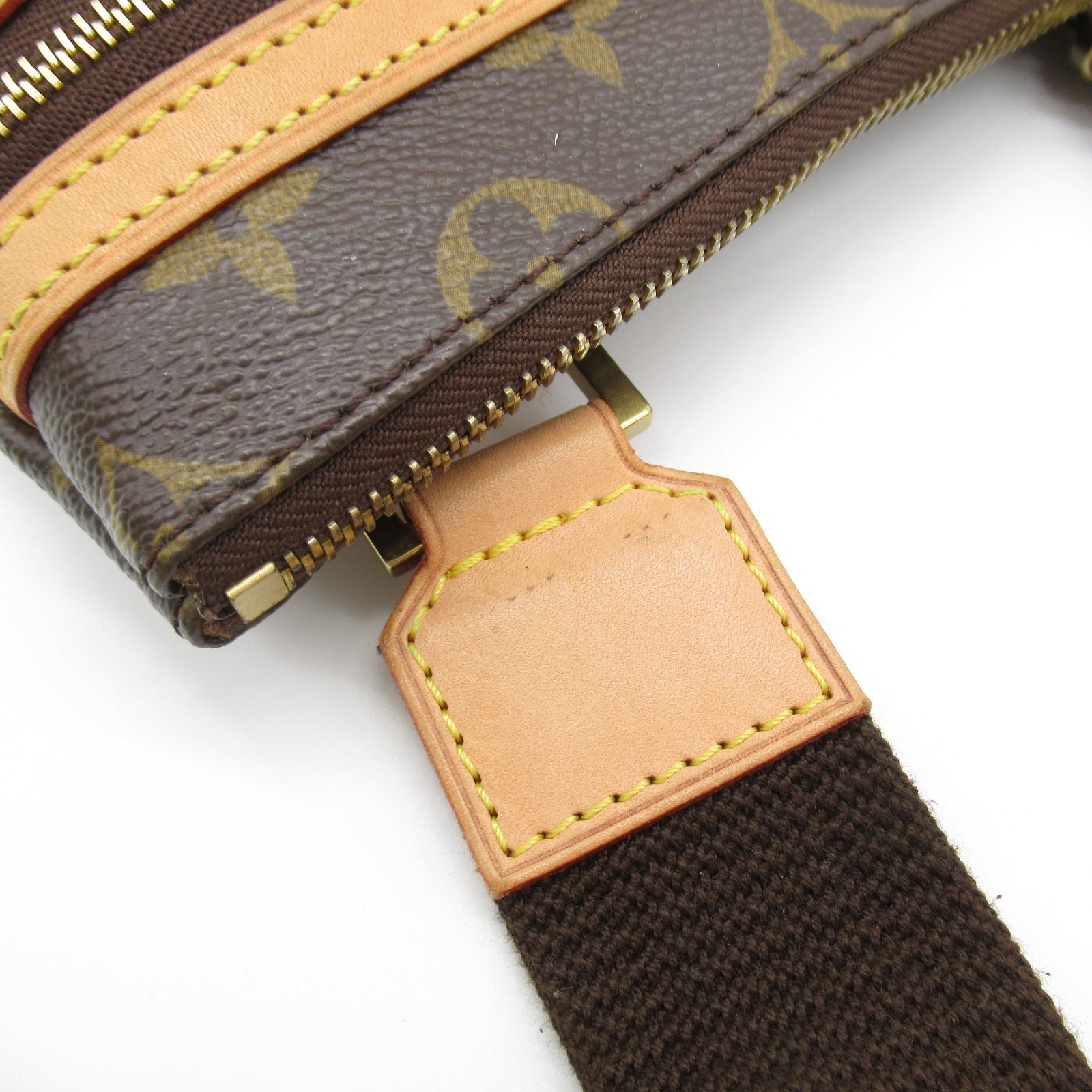 LOUIS VUITTON Monogram Pochette Bosphore金扣肩背袋啡色