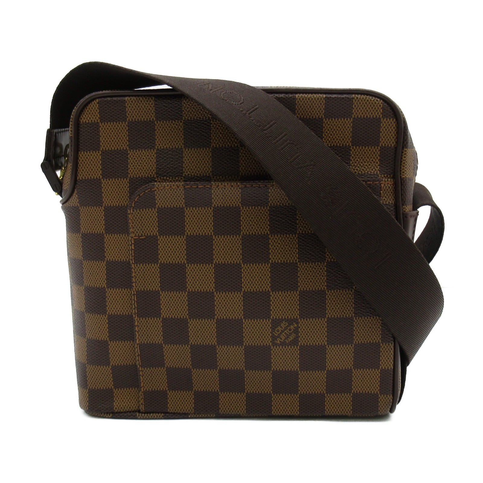 LOUIS VUITTON Damier Oraf PM金扣肩背袋啡色